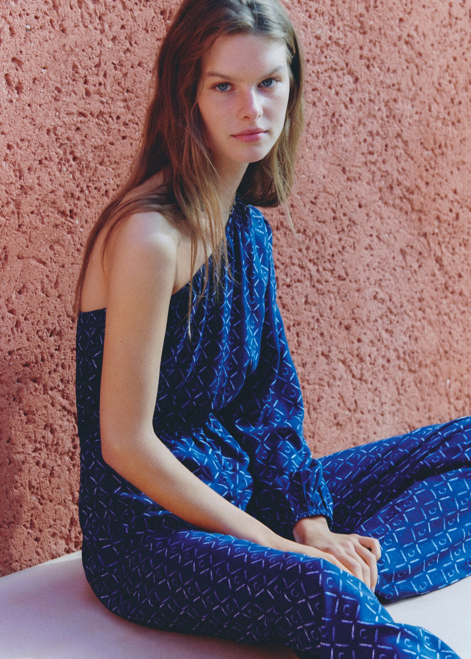 Asymmetric long jumpsuit - Details of the article 5