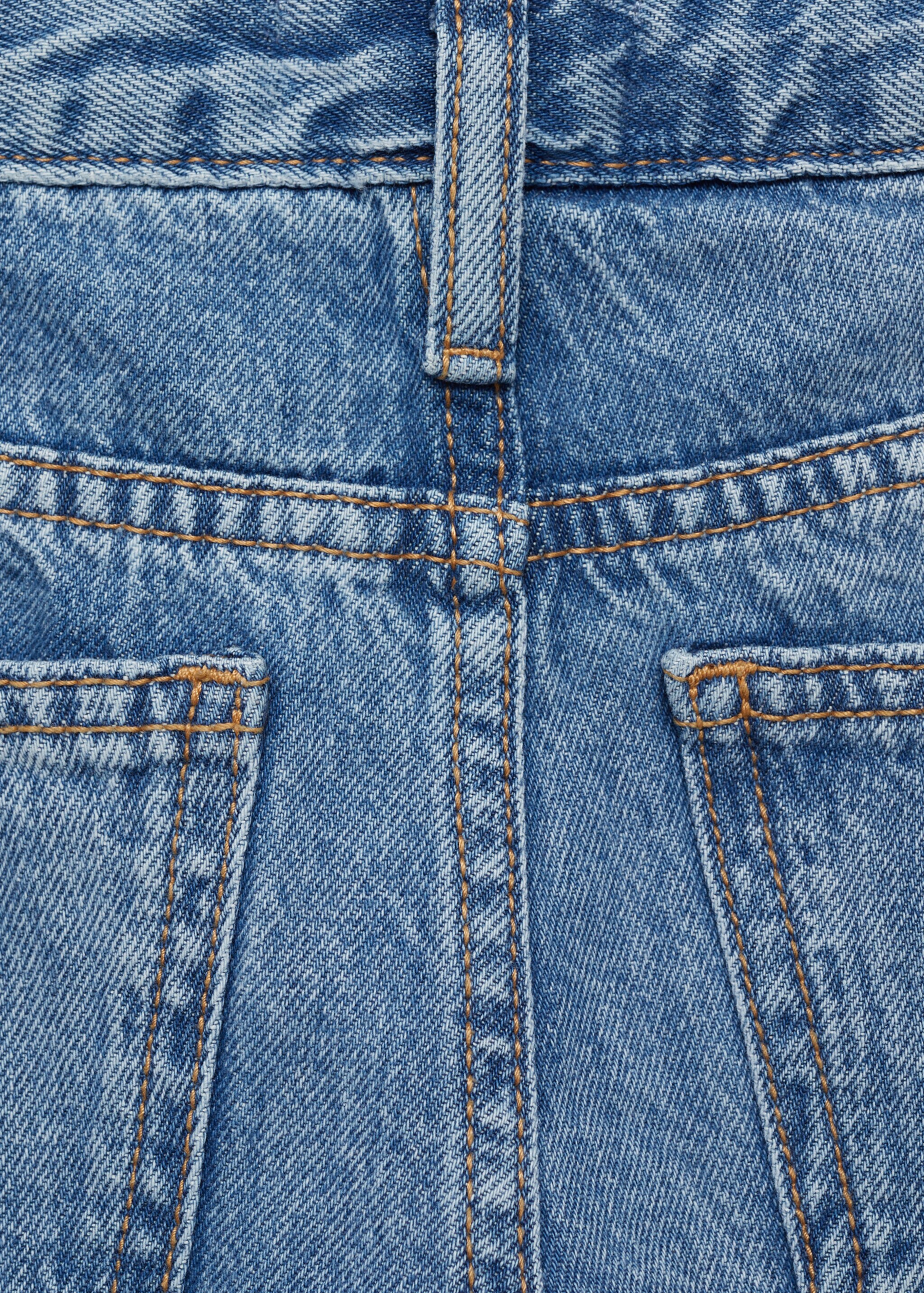 High-rise wideleg jeans - Details of the article 0, Medium Blue. Ref: 87094790-00.