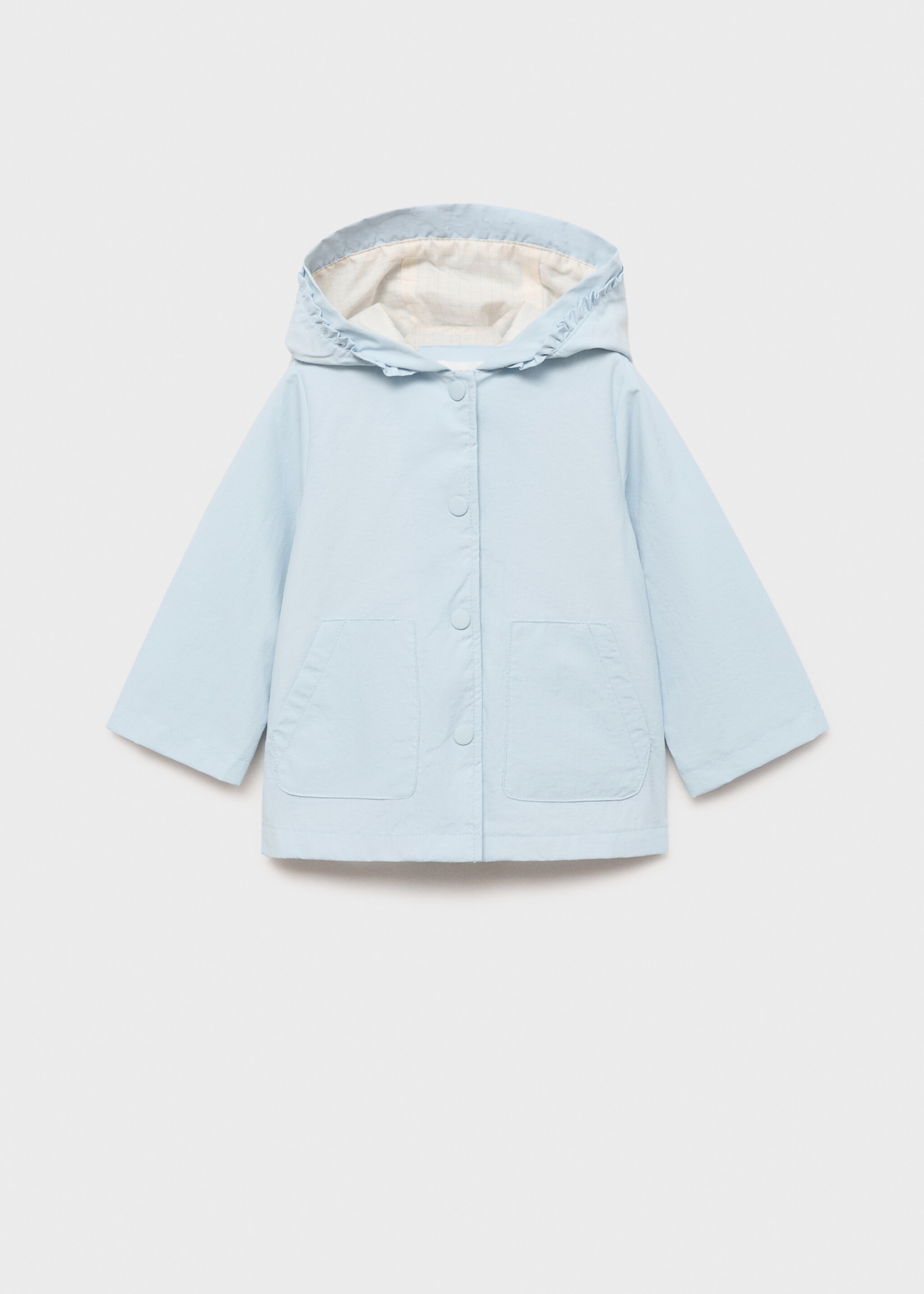 Chaqueta impermeable capucha - Artículo sin modelo, Azul celeste. Ref: 87094794-00.