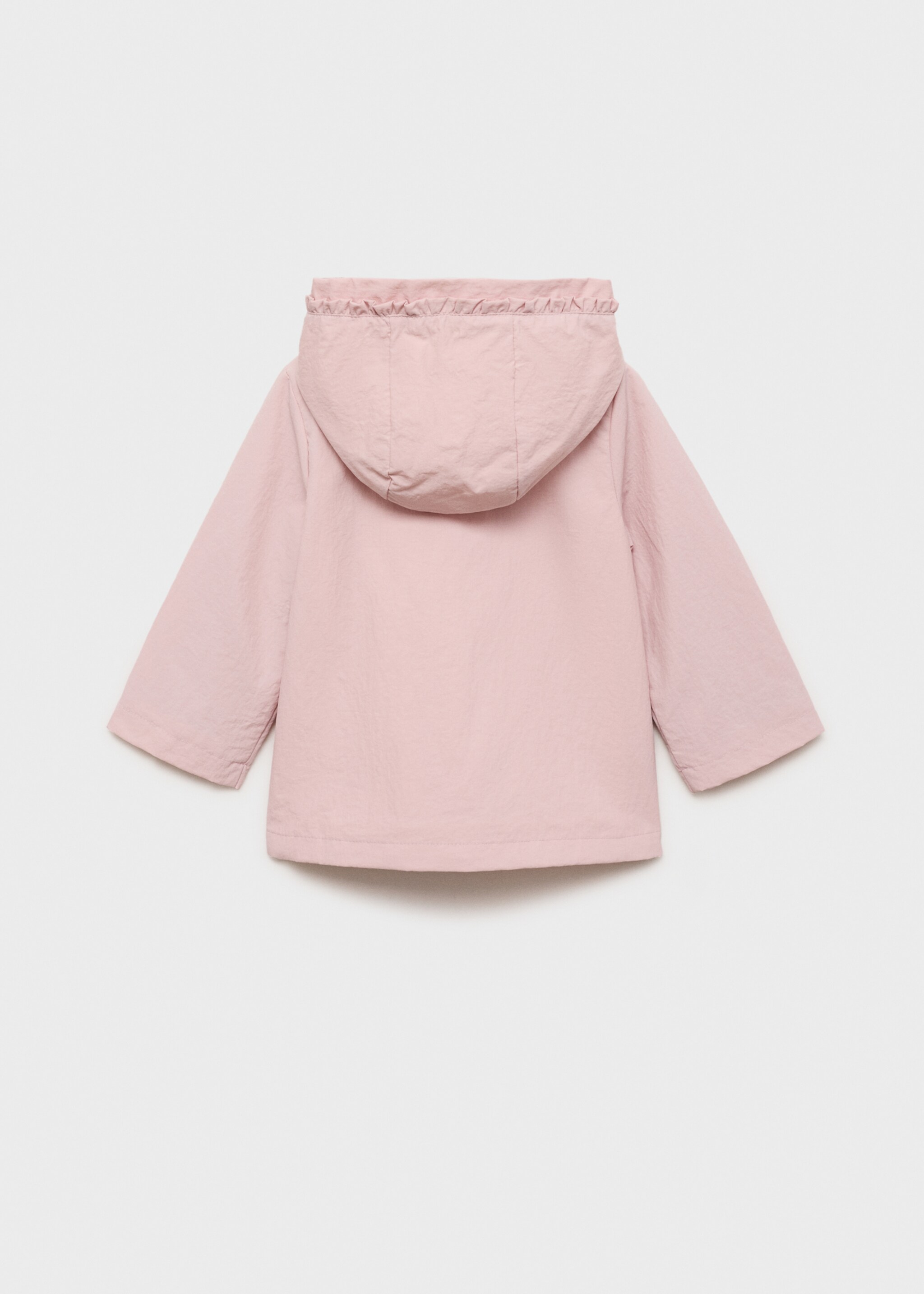 Chaqueta impermeable capucha - Reverso del artículo, Rosa. Ref: 87094794-00.