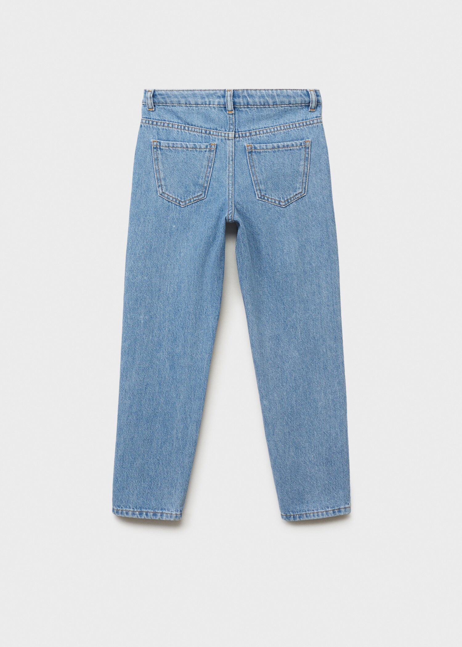 Mom-fit jeans with shiny detail - Reverse of the article