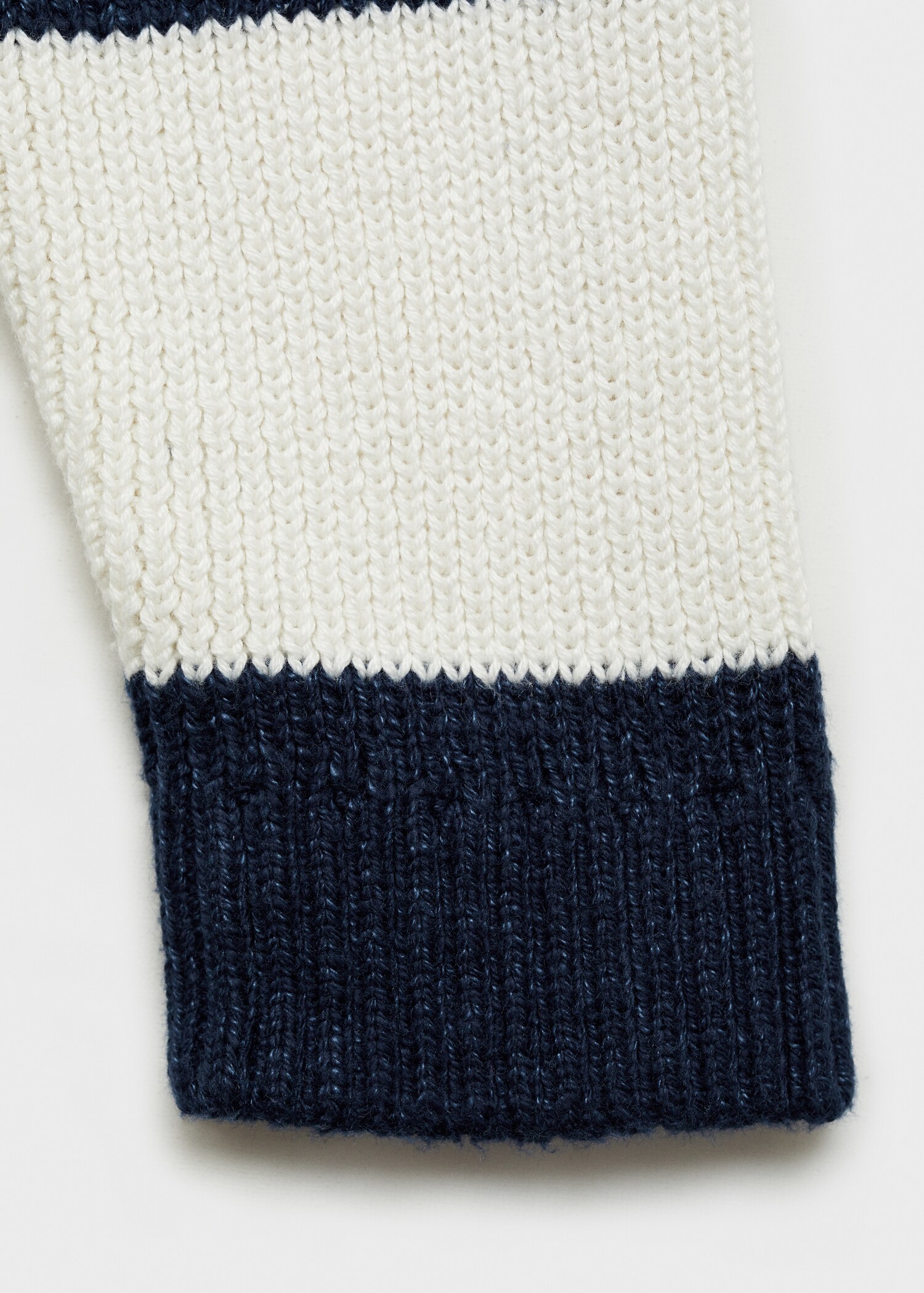 Striped polo-style sweater - Details of the article 0