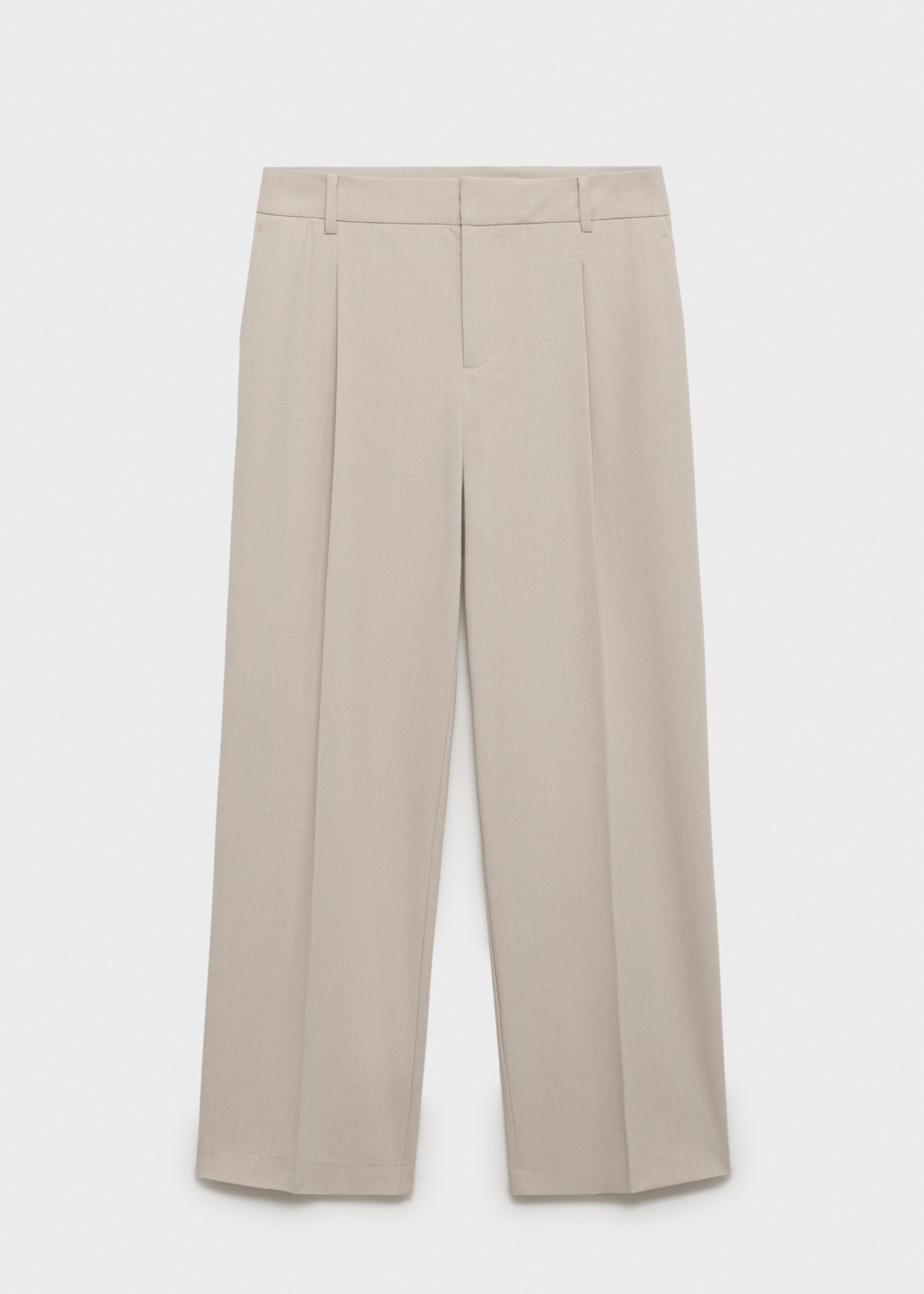 Gerade Bundfaltenhose - Artikel ohne Model, Beige. Ref: 87094799-00.