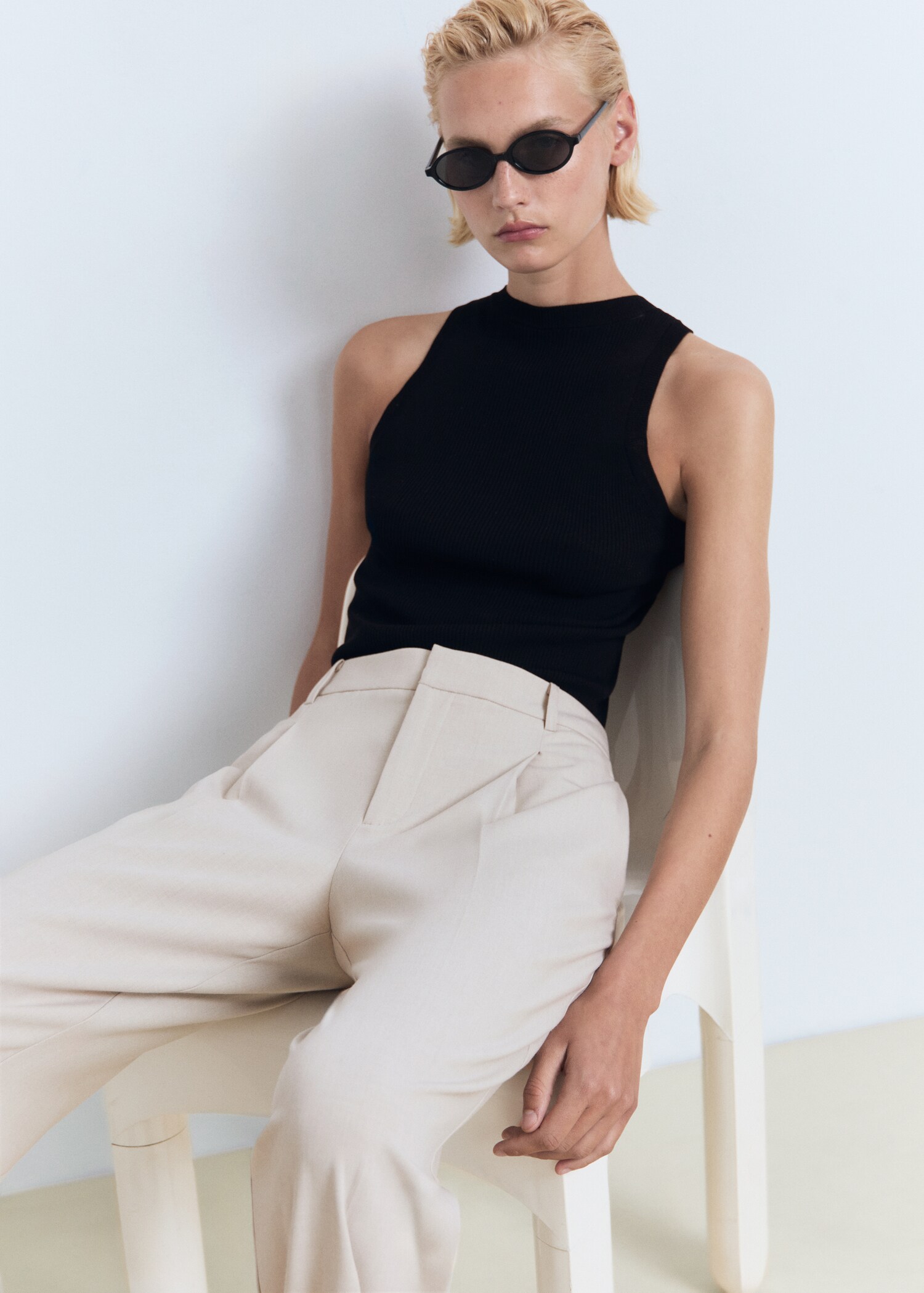 Gerade Bundfaltenhose - Detail des Artikels 2