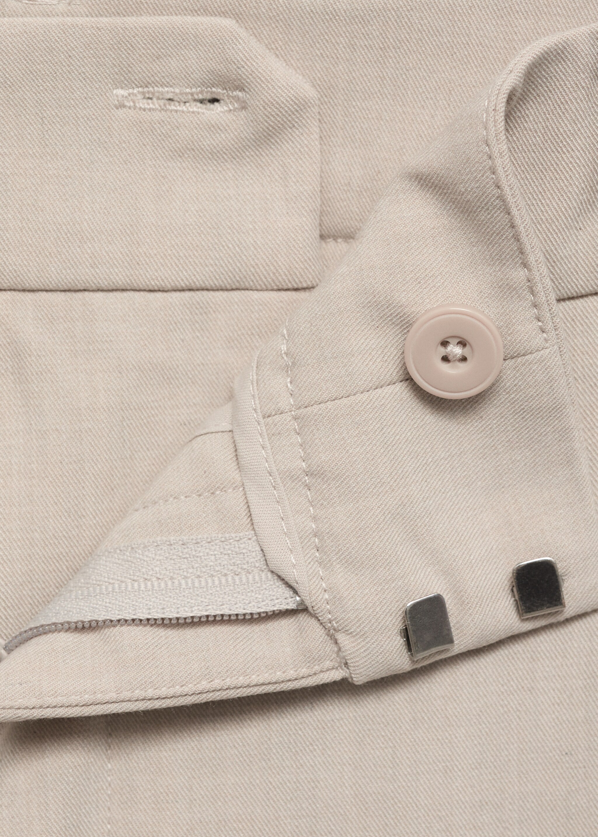 Gerade Bundfaltenhose - Detail des Artikels 8, Beige. Ref: 87094799-00.