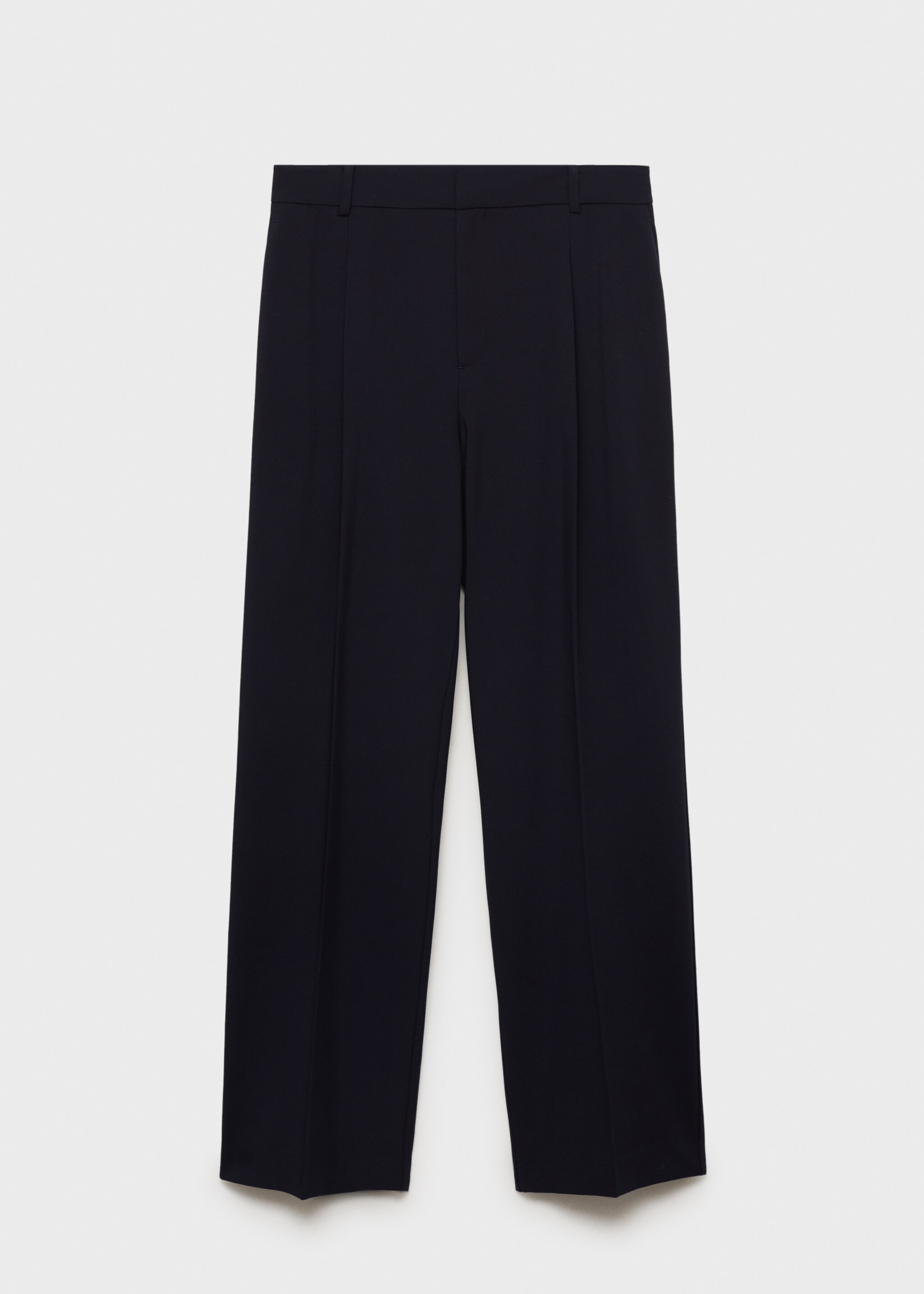 Pantalón recto pinzas - Artículo sin modelo, Azul marino oscuro. Ref: 87094799-00.