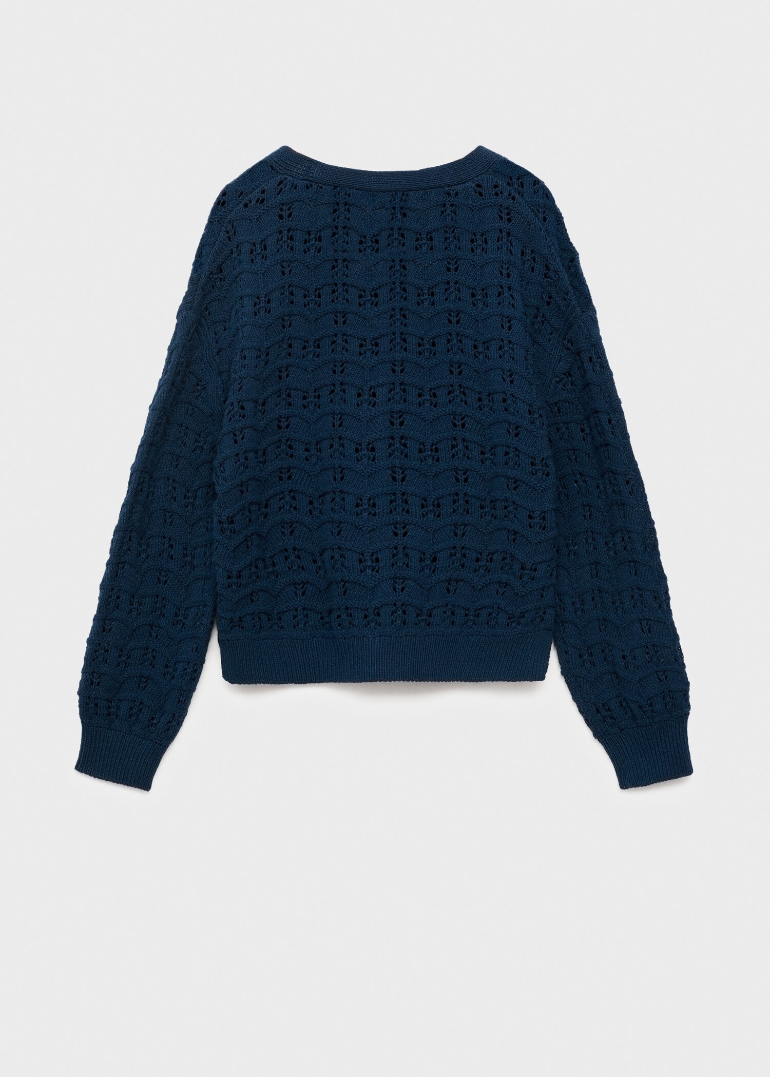 Openwork knit cardigan - Reverse of the article