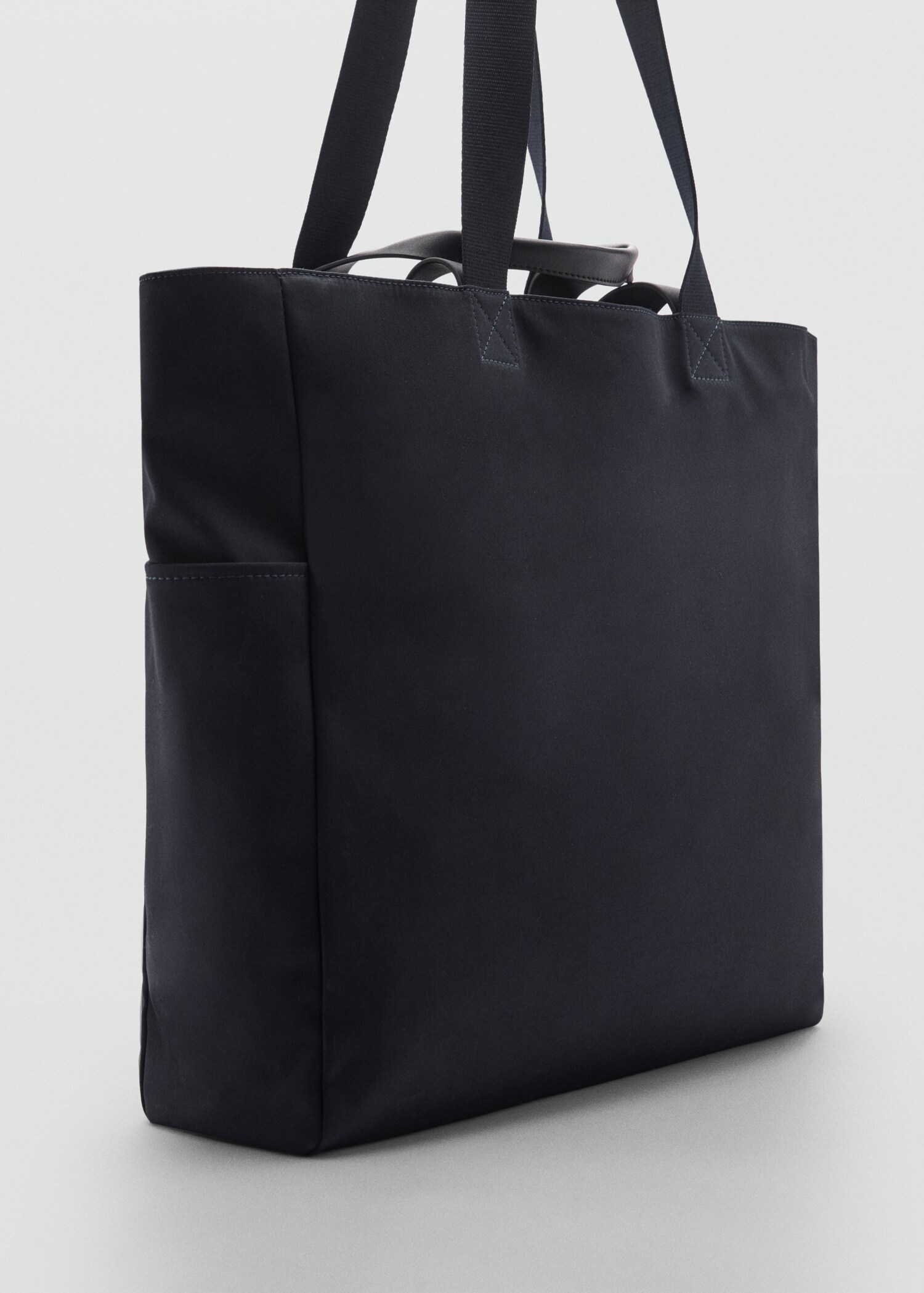 Cotton tote bag with pockets - Medium plane