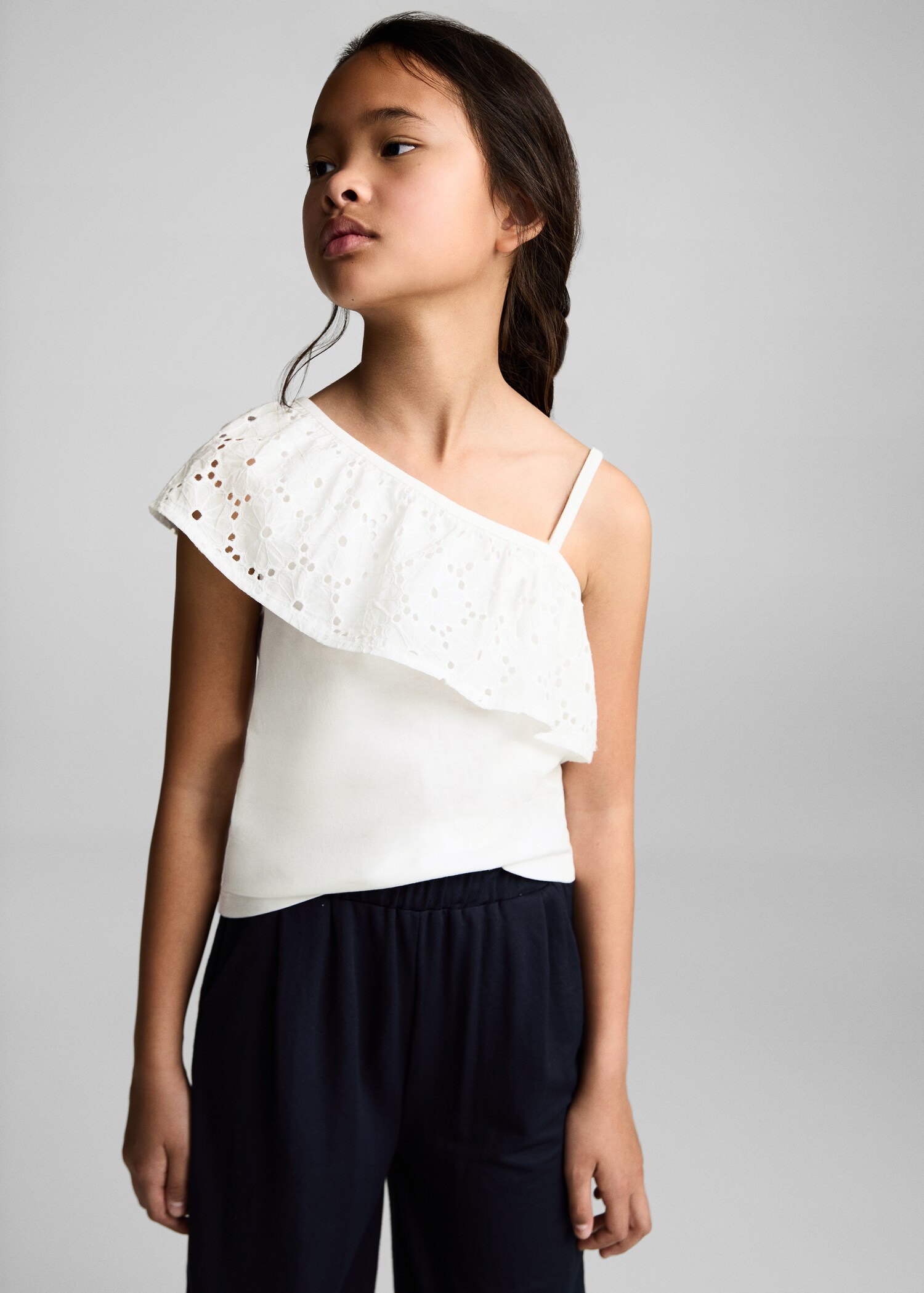 Fluid culotte trousers - Medium plane