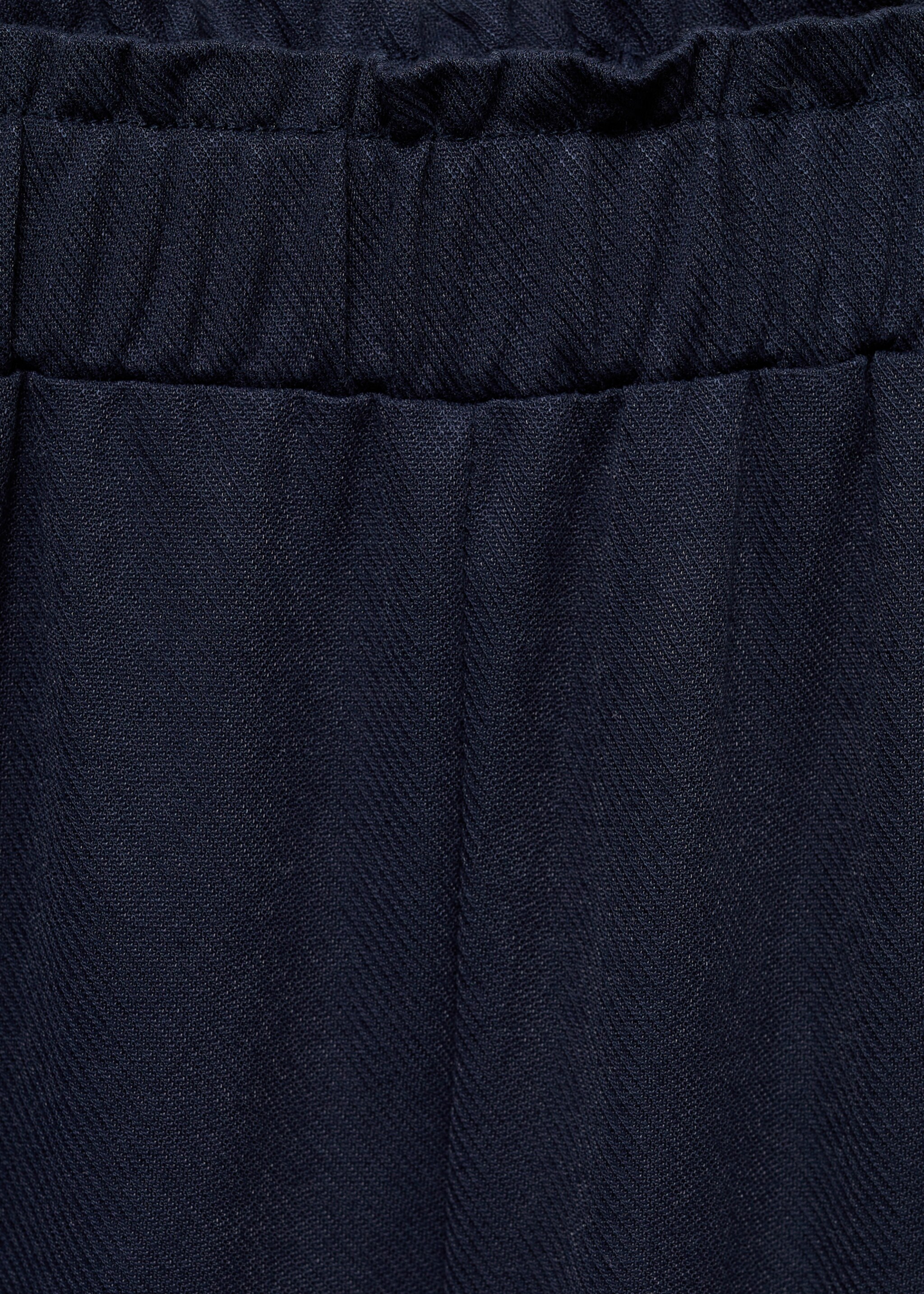 Fluid culotte trousers - Details of the article 8, Dark Navy. Ref: 87094808-00.