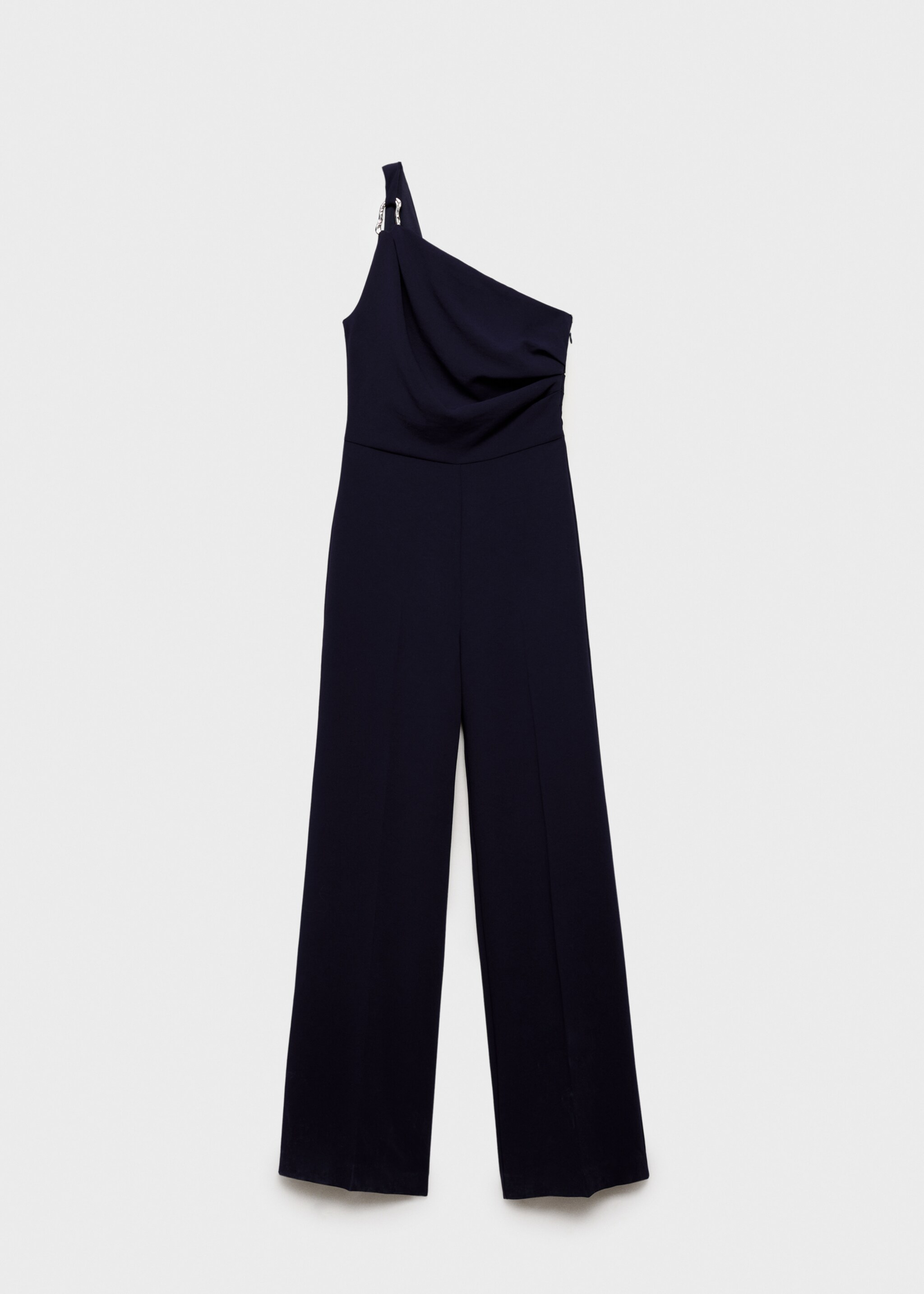 Asymmetrical jumpsuit with metallic detail - Article without model, Night Blue. Ref: 87094810-00.