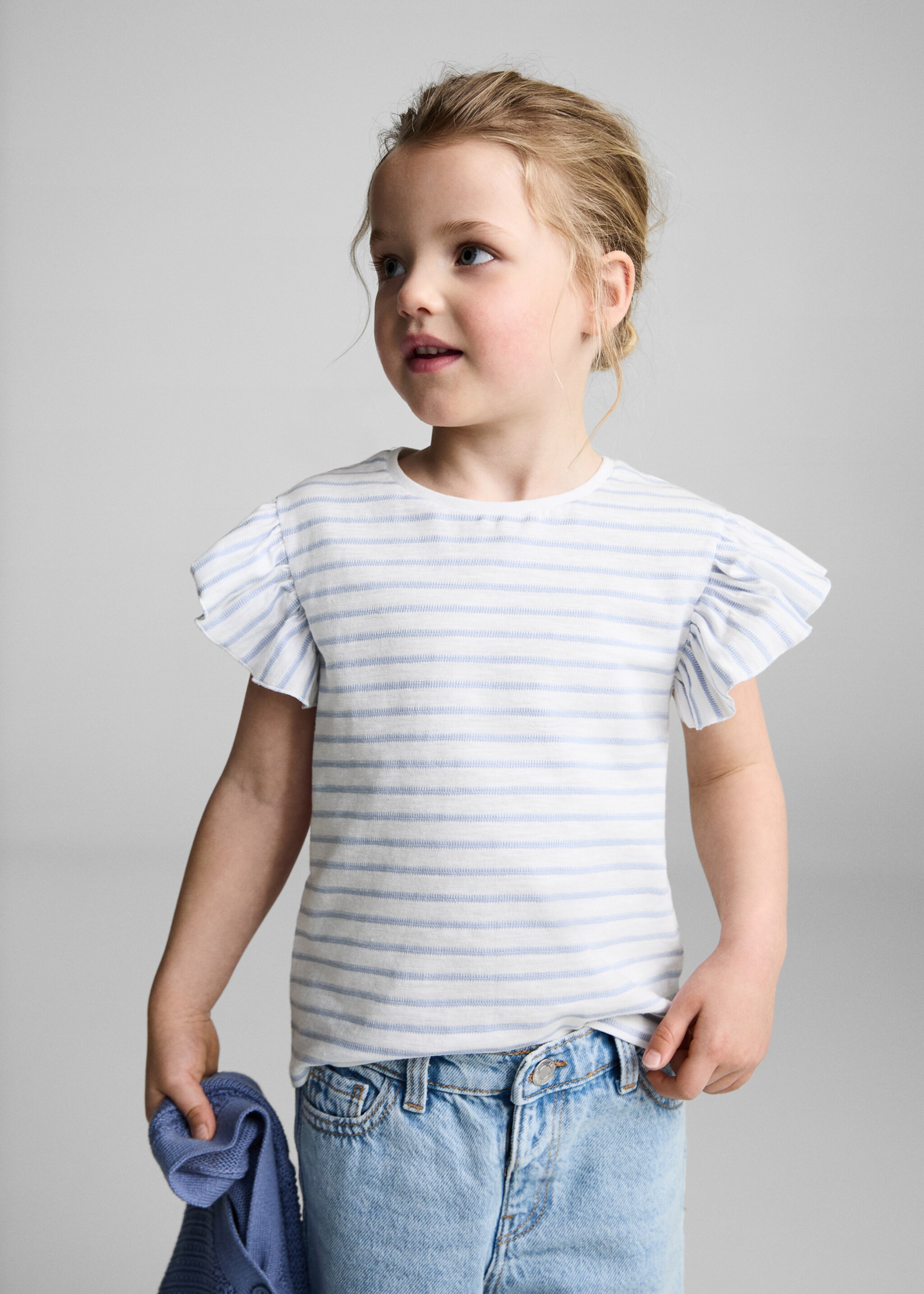 100% cotton striped t-shirt - Medium plane, Off White. Ref: 87095137-00.