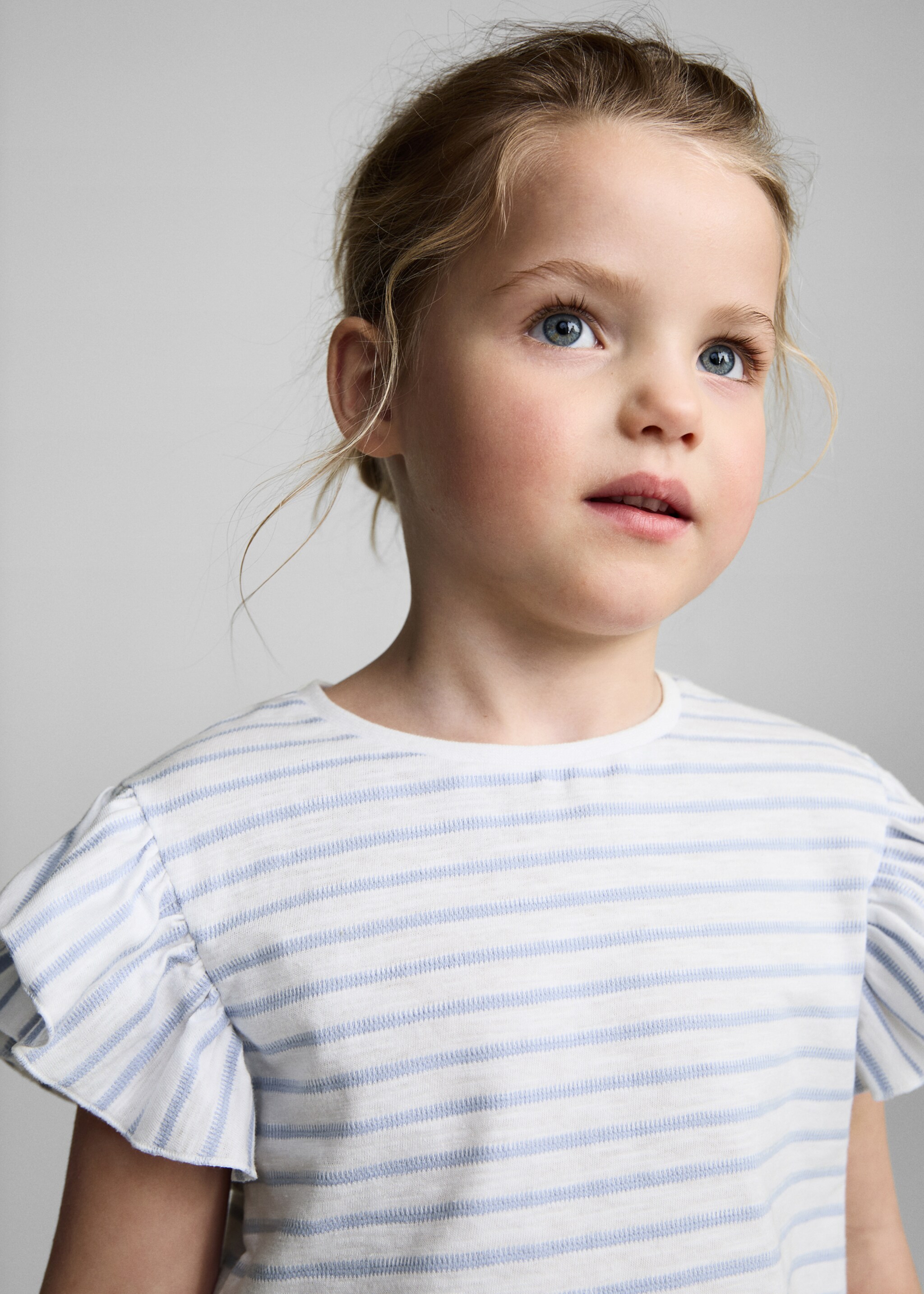 100% cotton striped t-shirt - Details of the article 1, Off White. Ref: 87095137-00.