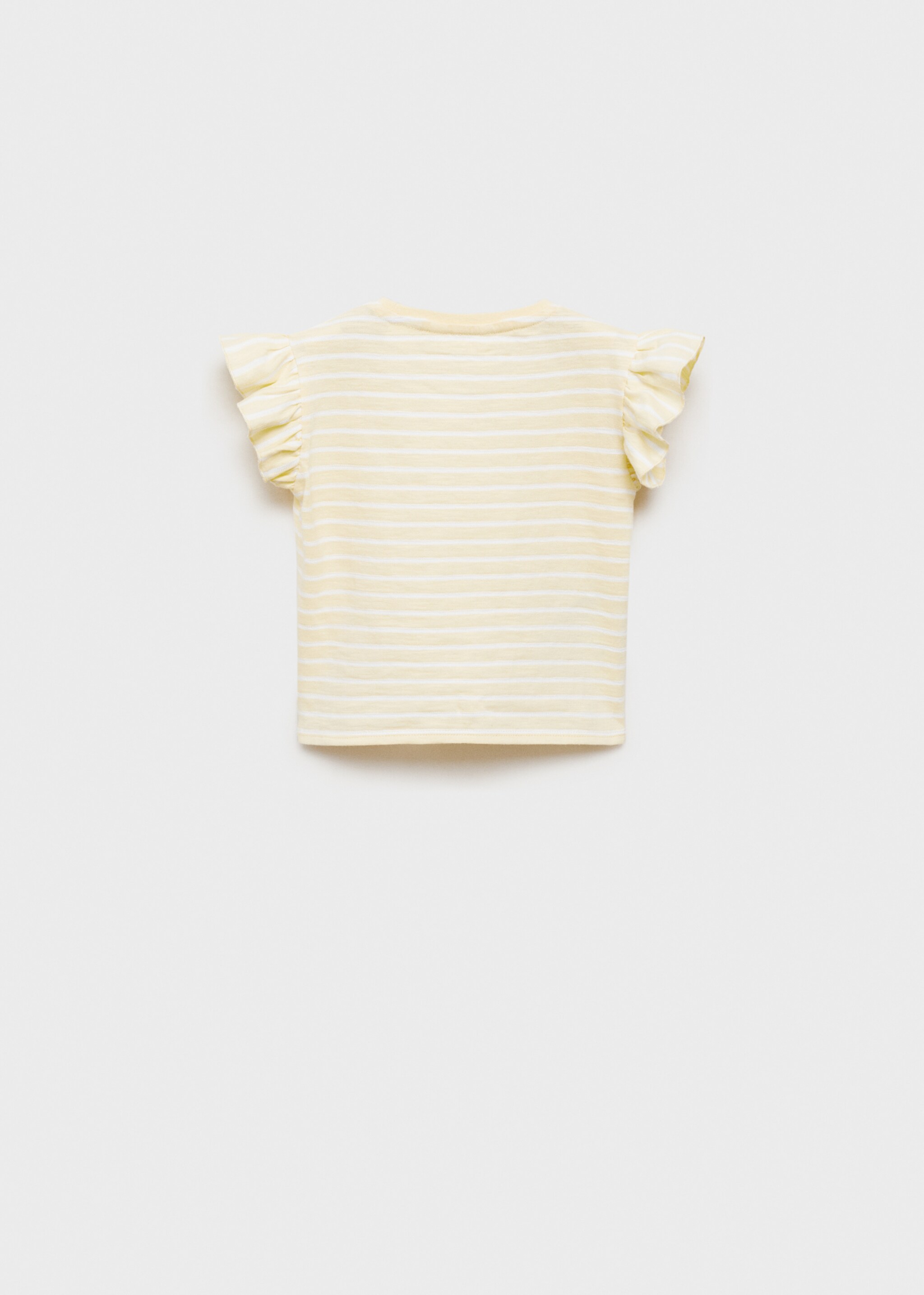 100% cotton striped t-shirt - Reverse of the article, Yellow. Ref: 87095137-00.