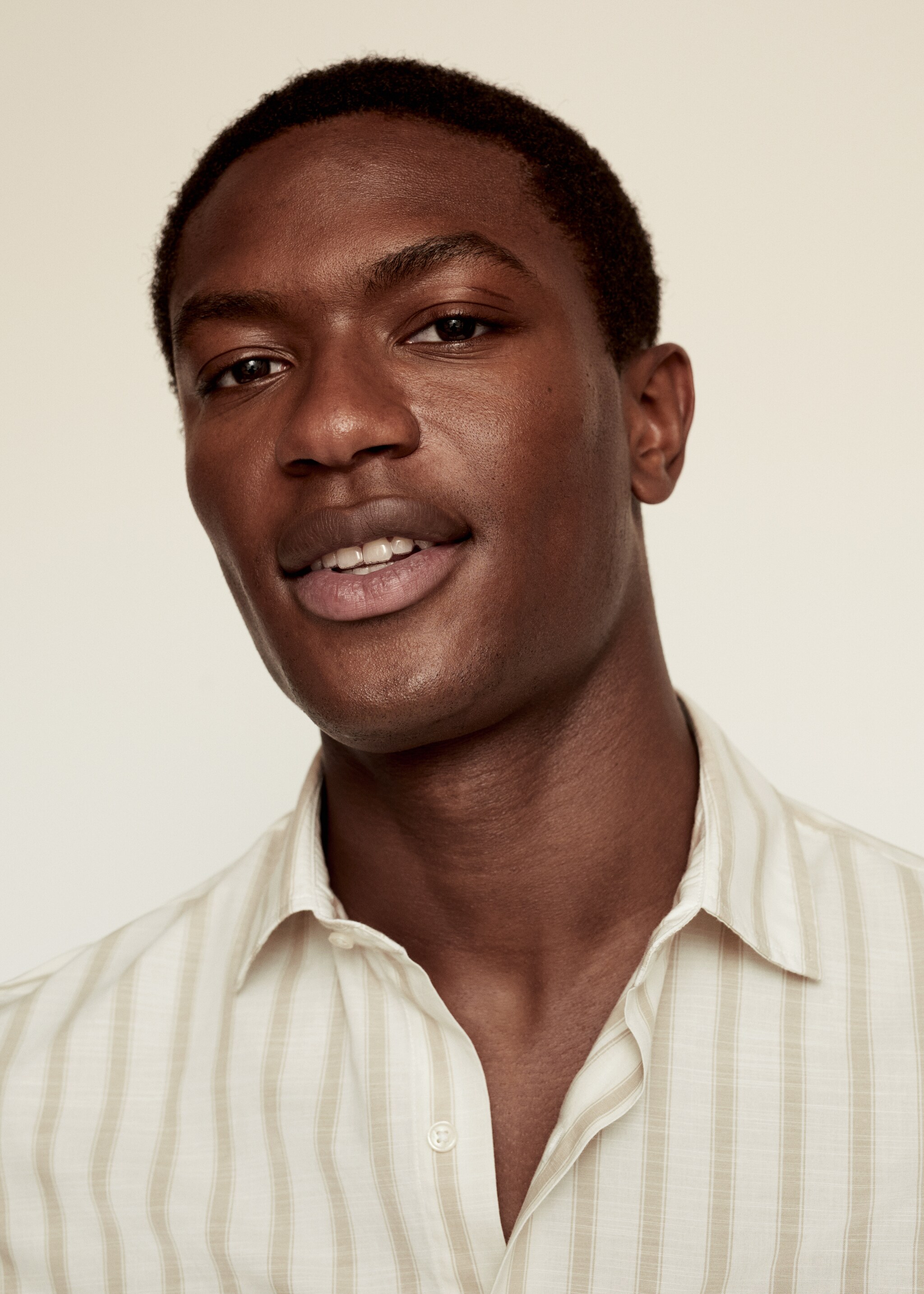 Regular-fit cotton striped shirt - Details of the article 2