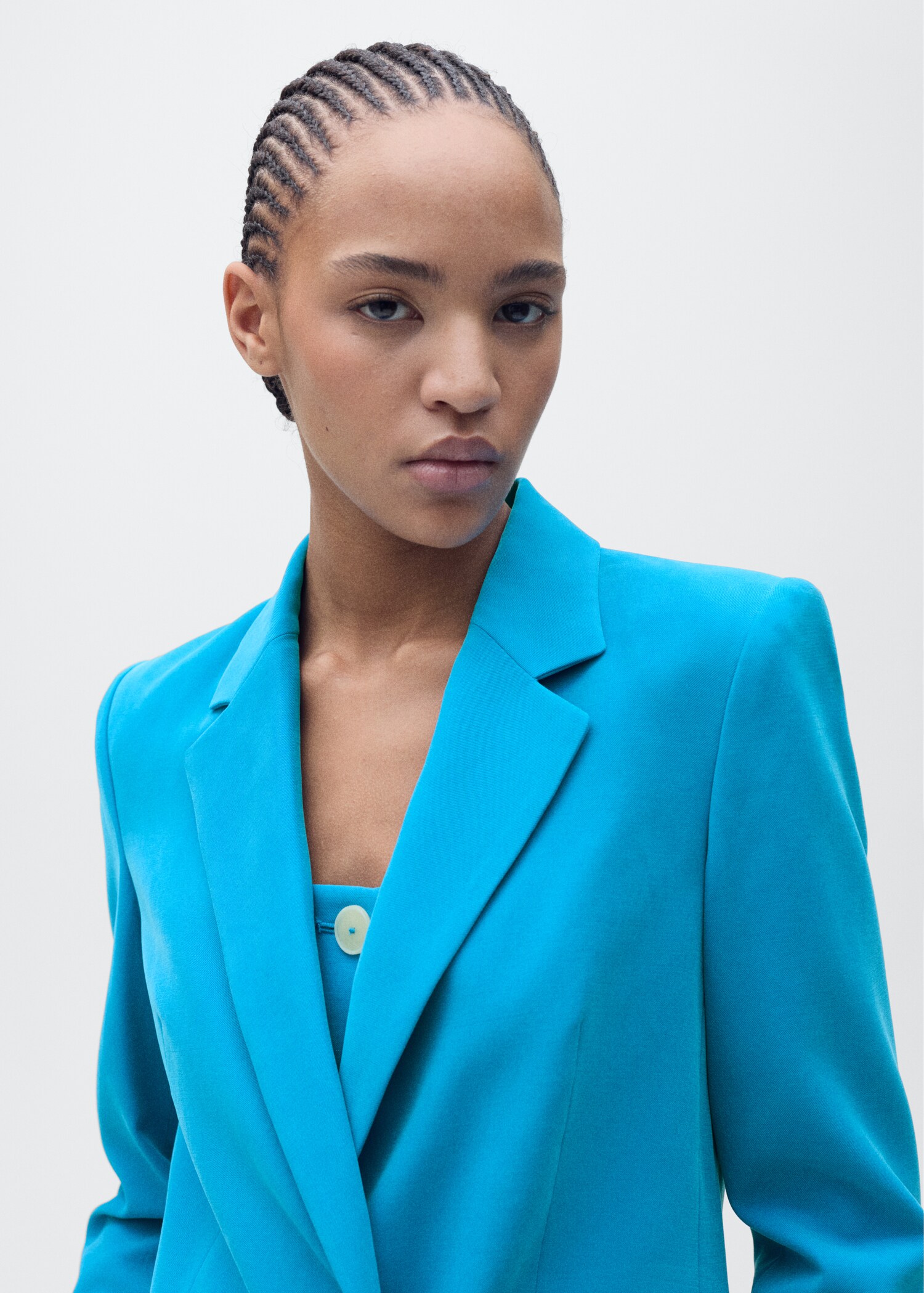 Straight-fit suit blazer - Details of the article 1