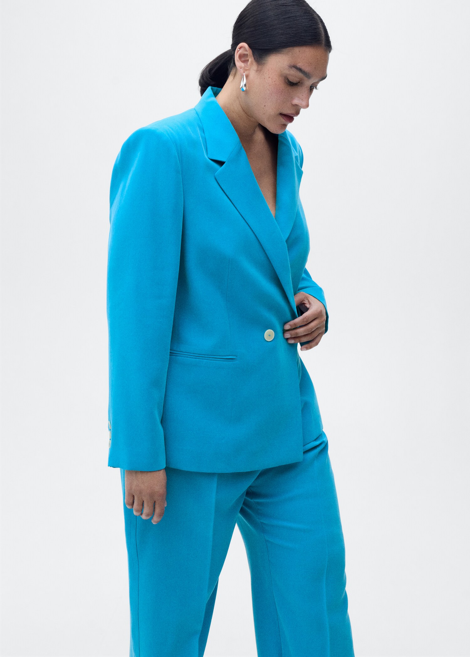 Straight-fit suit blazer - Details of the article 5