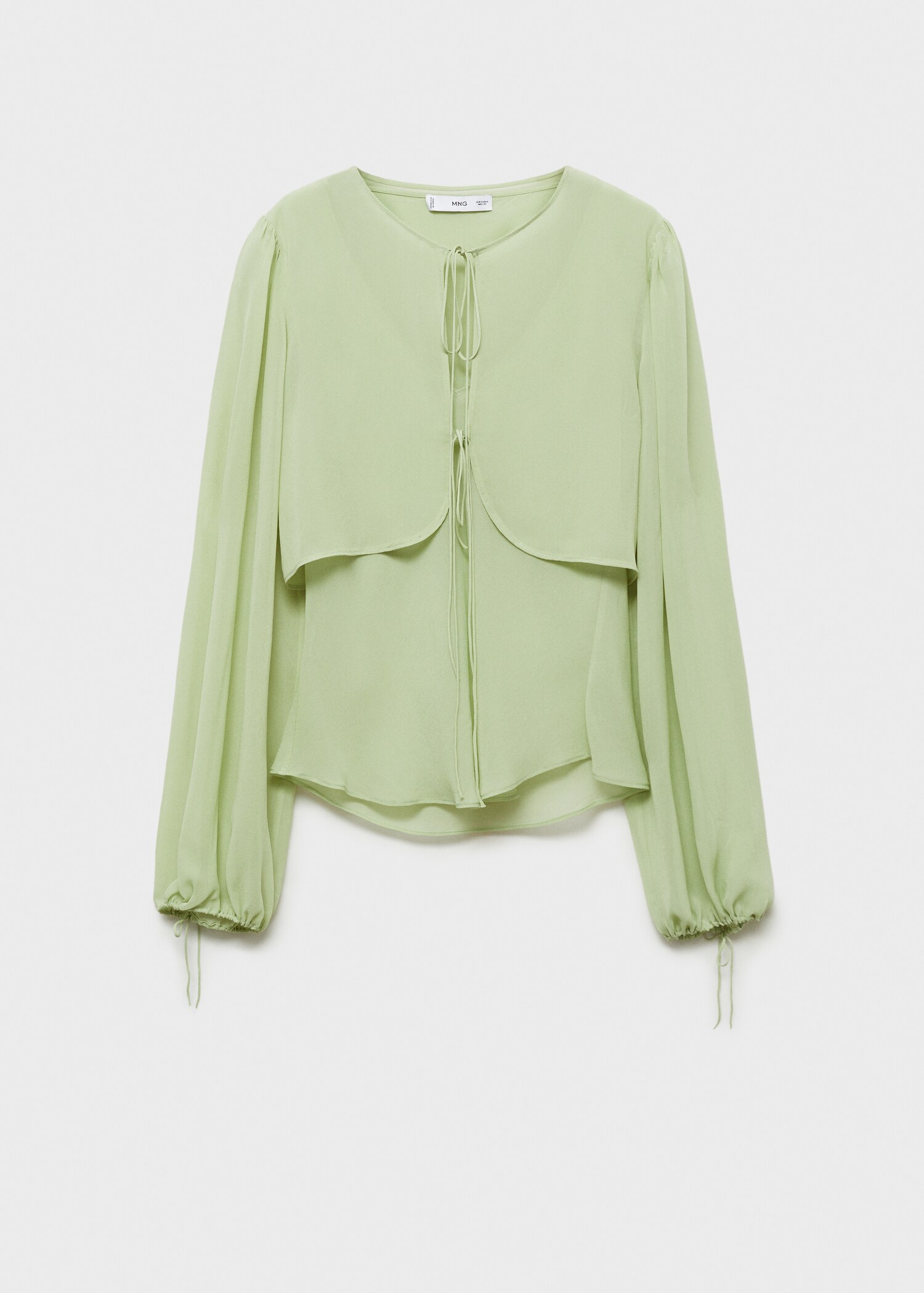 Combined blouse with bow detail - Article without model