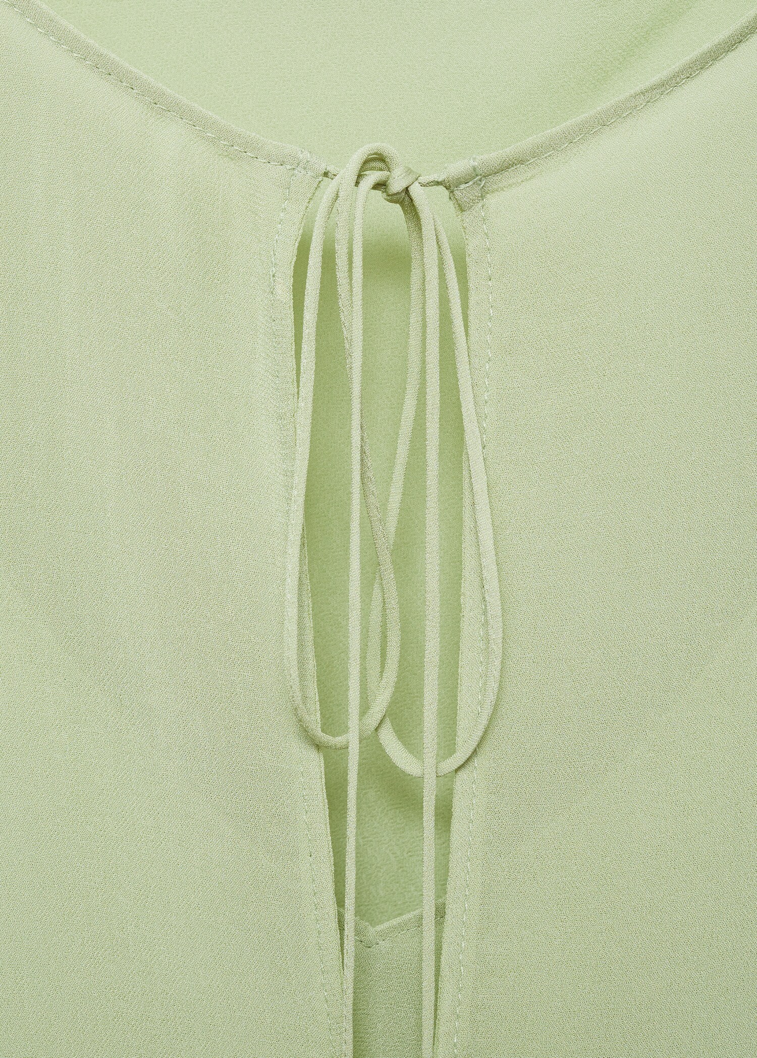 Combined blouse with bow detail - Details of the article 8