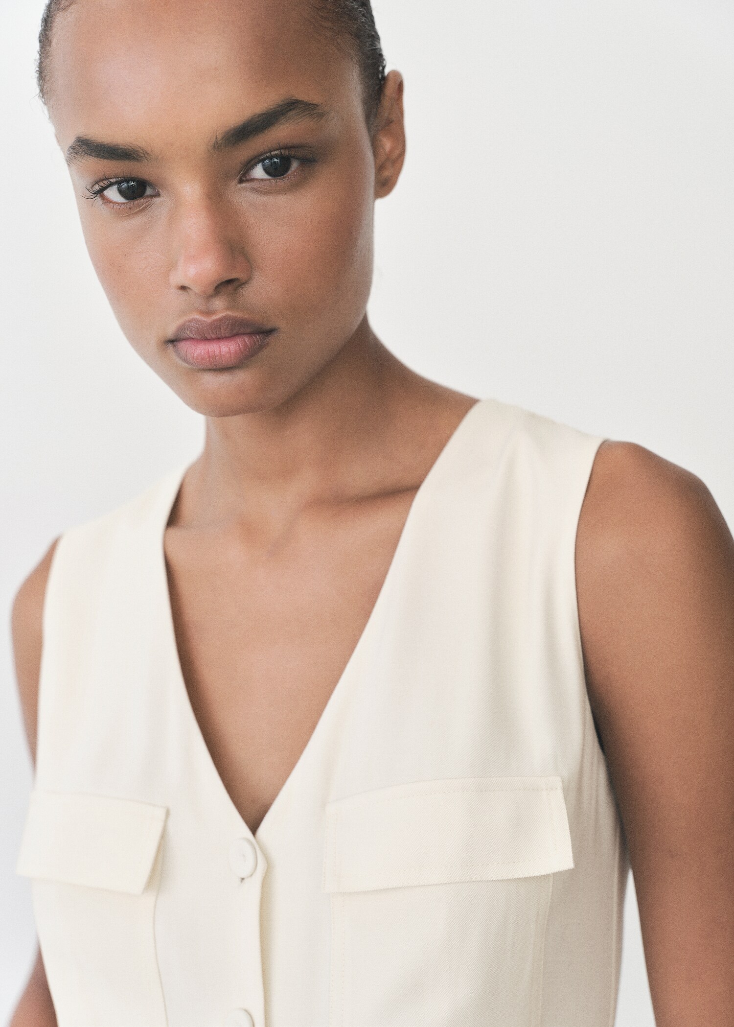 Belt long jumpsuit - Details of the article 1