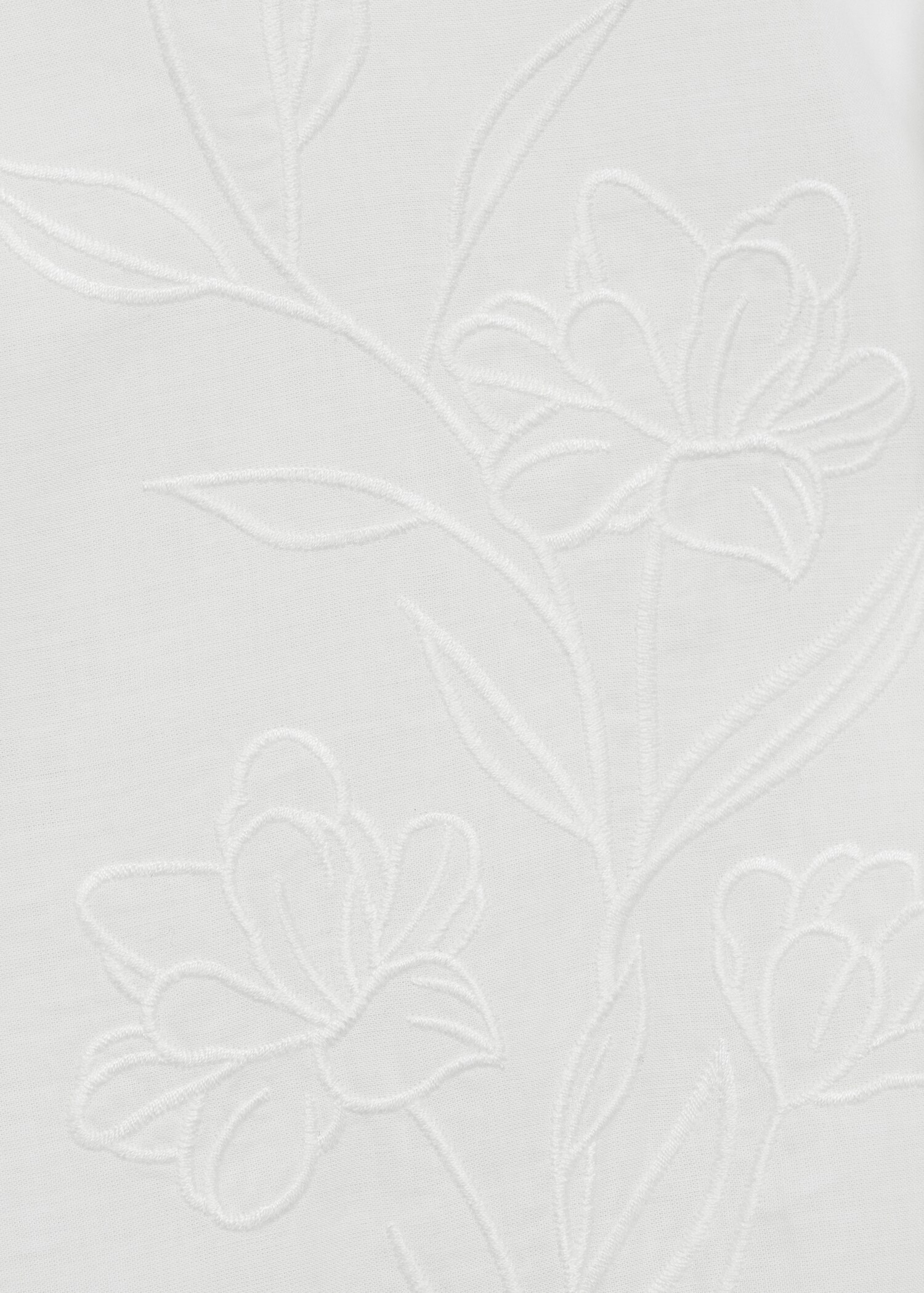 Nattlinne i broderad bomull - Detaljer om artikeln 0