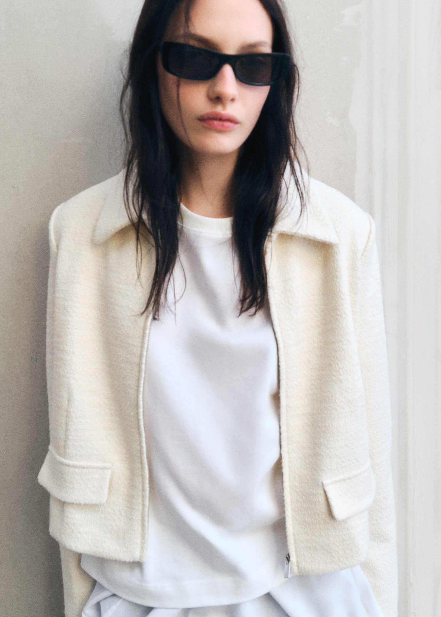 Cotton-blend jacket with lapel - Details of the article 6