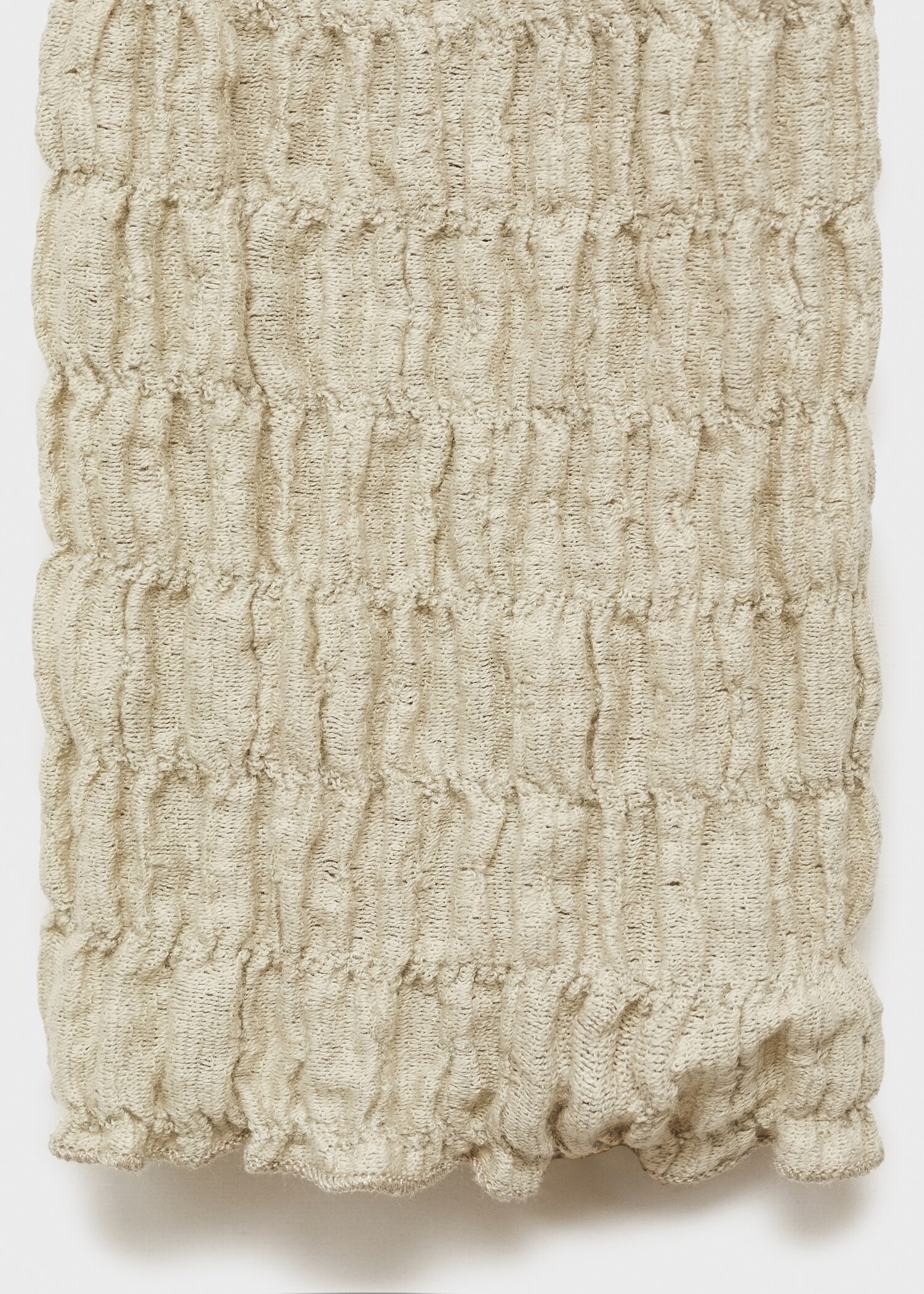 Cotton textured cardigan with bows - Details of the article 8