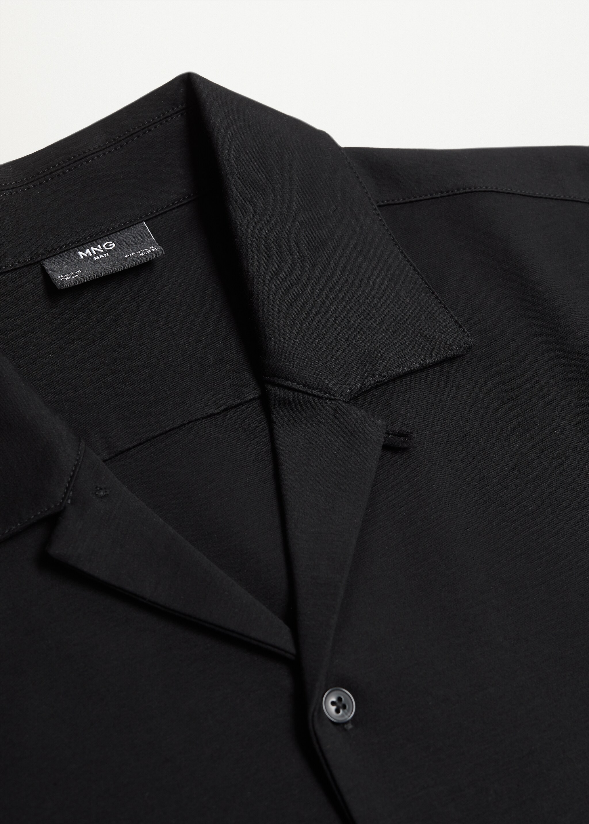 Camisa regular fit cuello bowling - Detalle del artículo 8