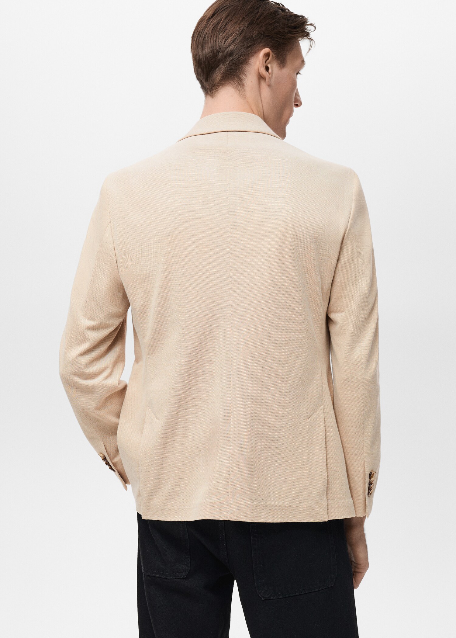 Verner slim-fit cotton jacket - Reverse of the article