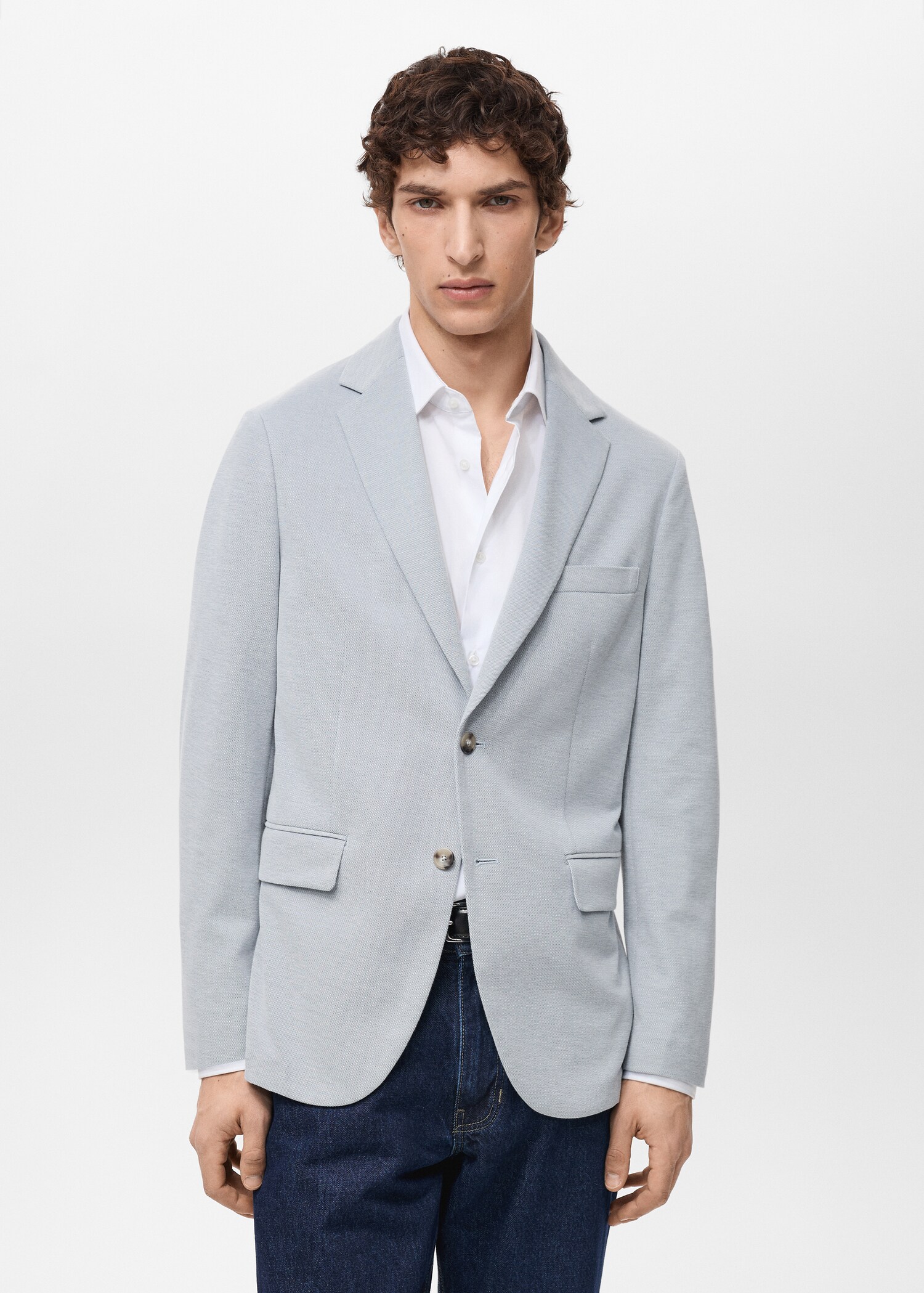 Verner slim-fit cotton jacket - Medium plane