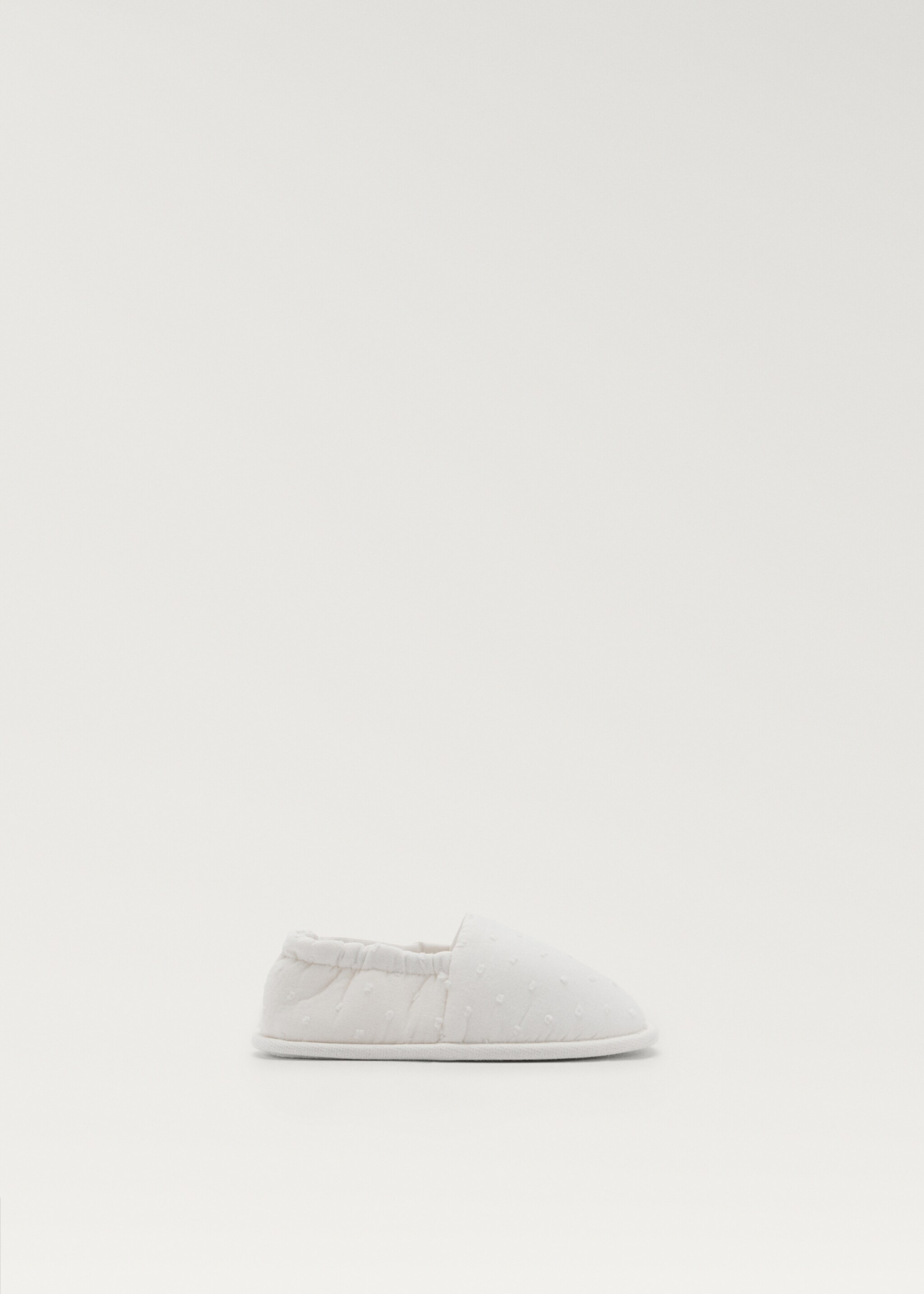 Poplin slippers - Article without model, White. Ref: 87095921-00.