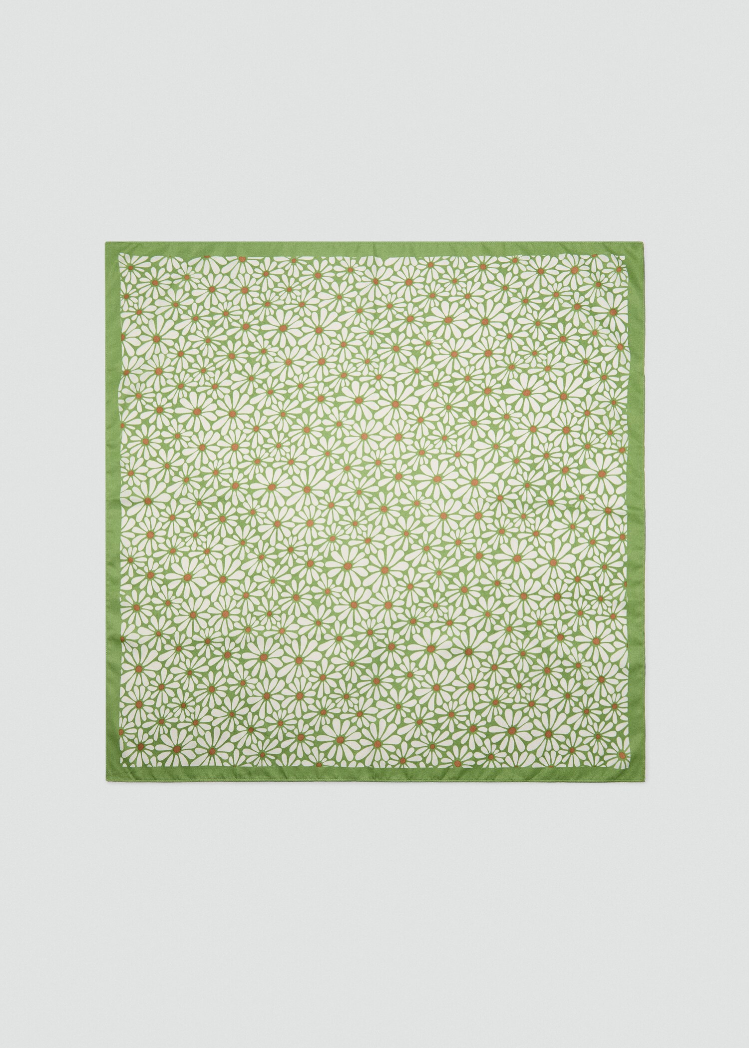 Mini-flower satin scarf - Article without model