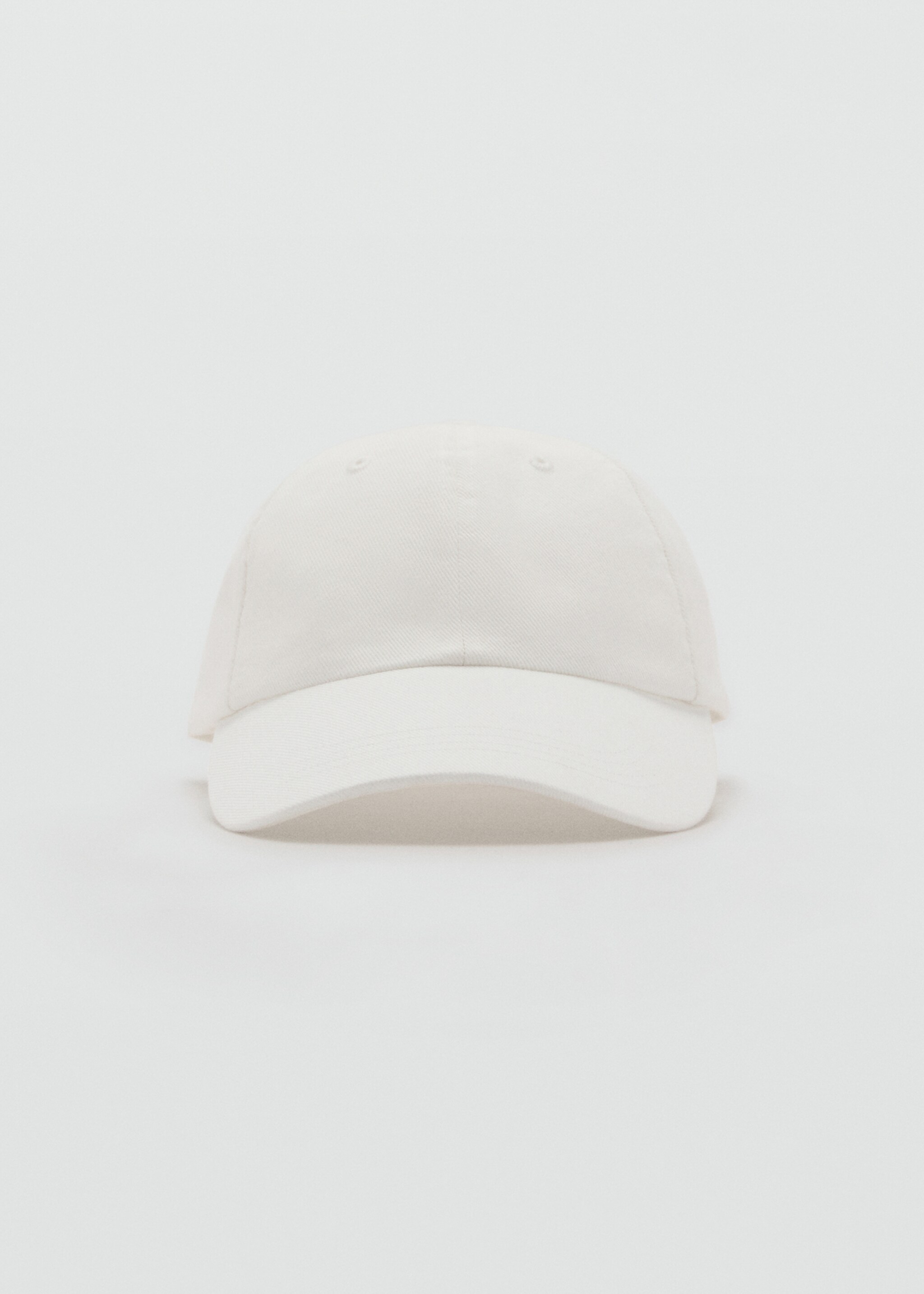 Cotton visor cap - Medium plane, Ecru. Ref: 87095926-00.