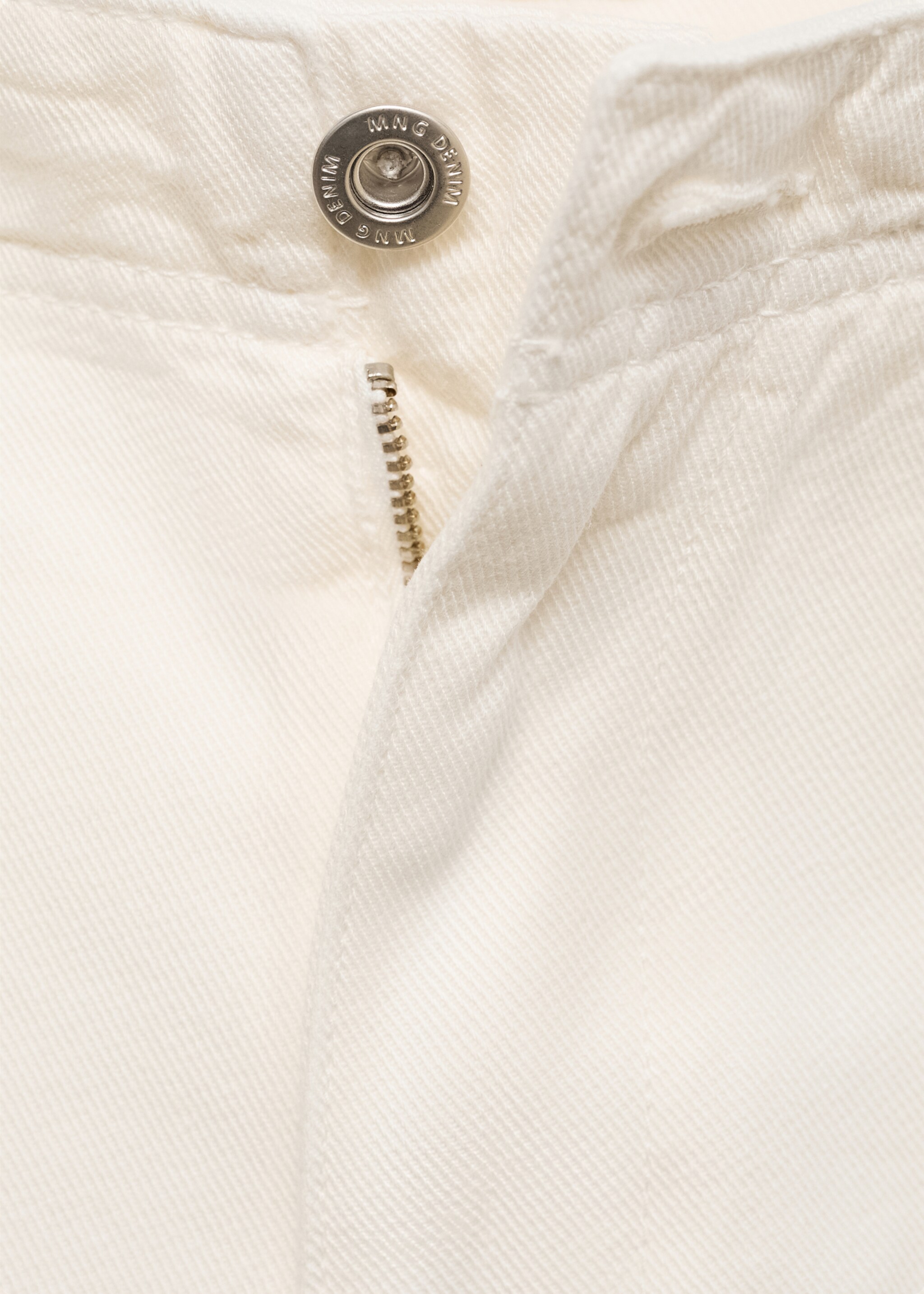 Jeans lyocell regular fit - Detail des Artikels 8, Cremeweiß. Ref: 87095929-00.