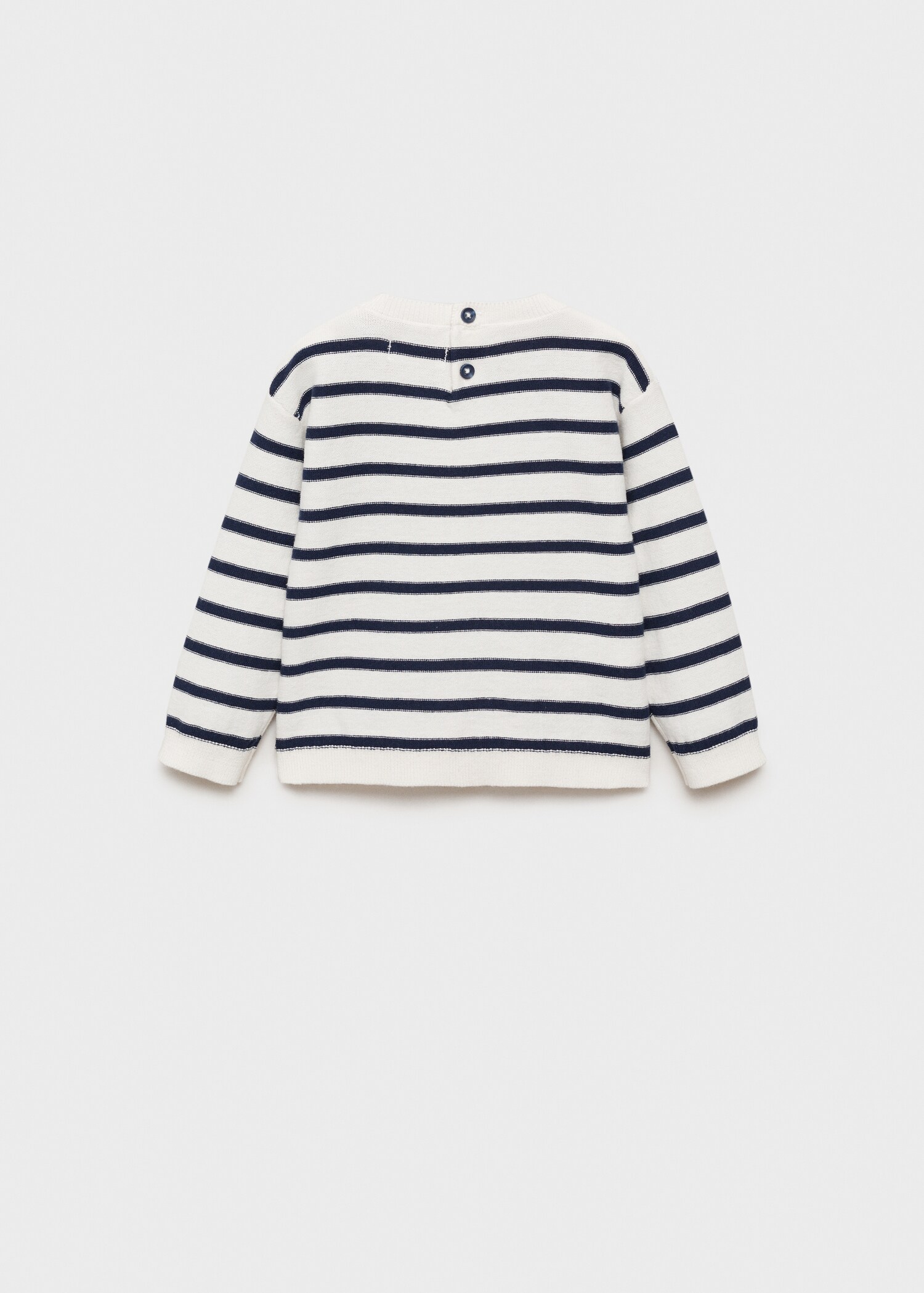 Pull-over coton à rayures - Verso de l’article