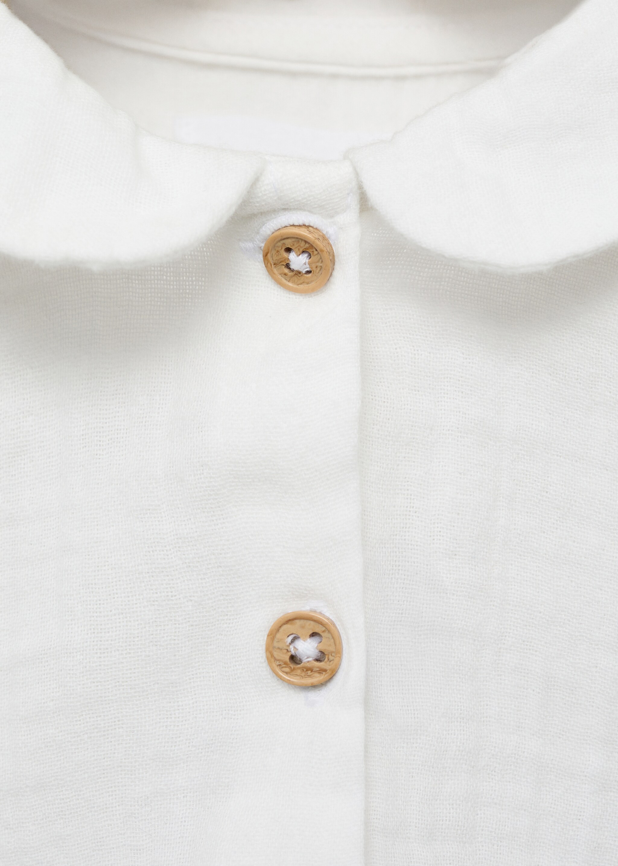 Baby neck t-shirt - Details of the article 8, Off White. Ref: 87095954-00.