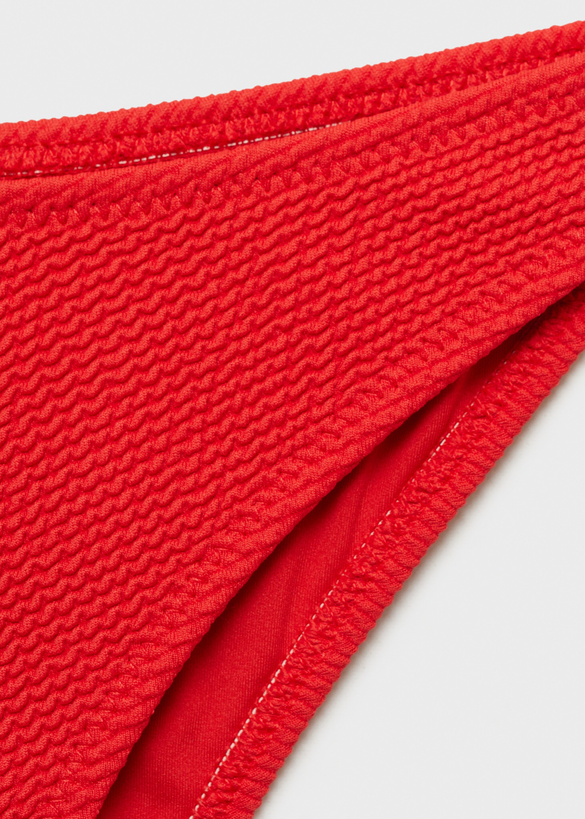 Braguita bikini canalé - Detalle del artículo 8, Rojo. Ref: 87095955-00.