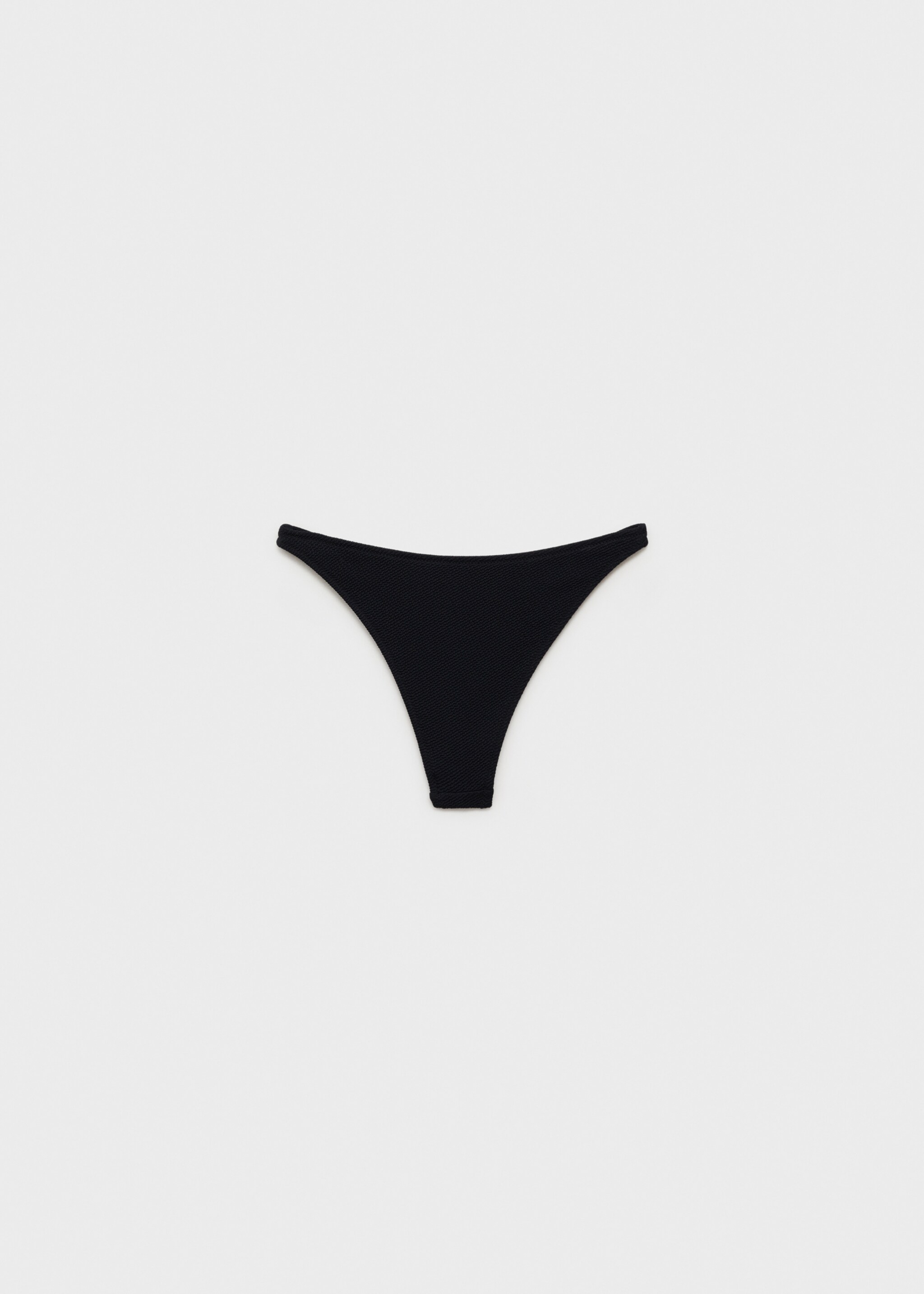 Braguita bikini canalé - Artículo sin modelo, Negro. Ref: 87095955-00.