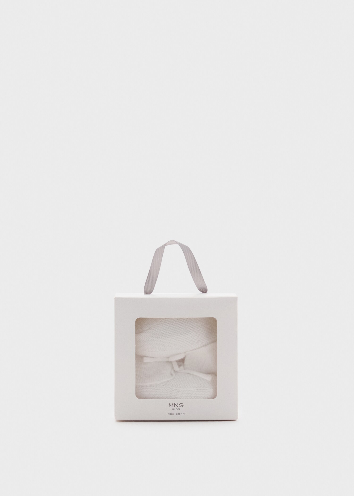 Knitted booties with bow - Details of the article 0