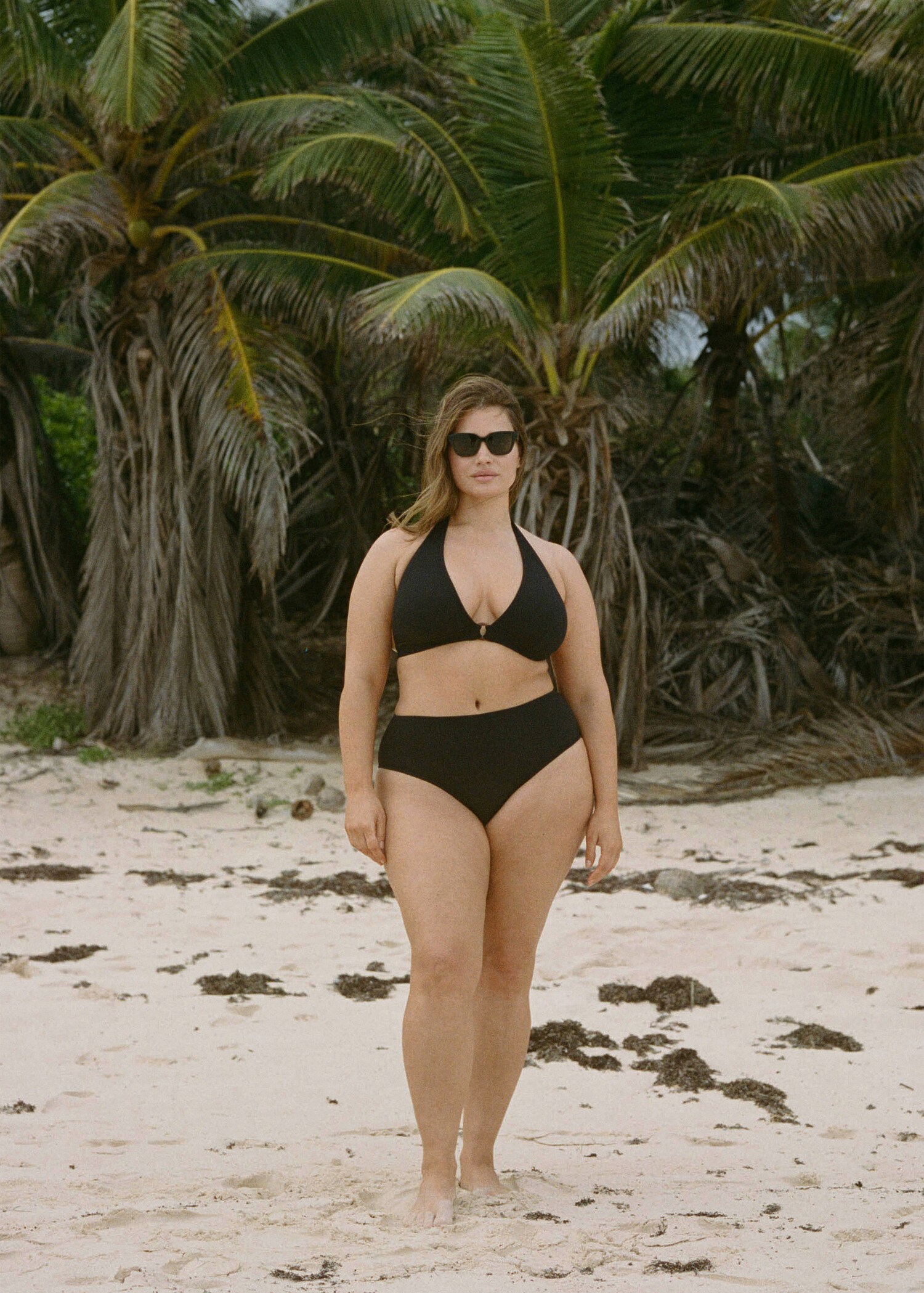 Ribbed high-waisted bikini bottom - Details of the article 3