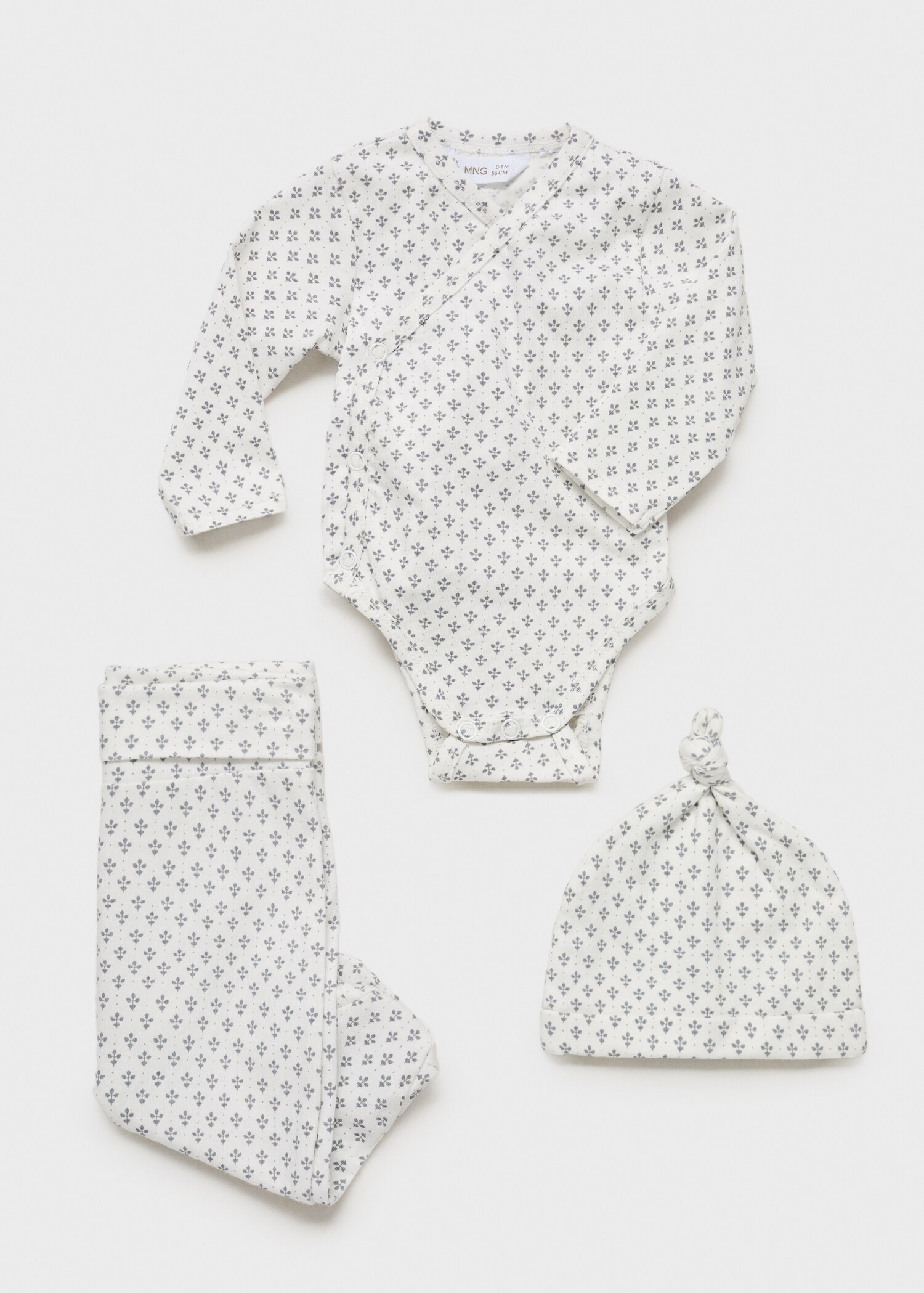 Gemusterter Baumwoll-Body - Detail des Artikels 0