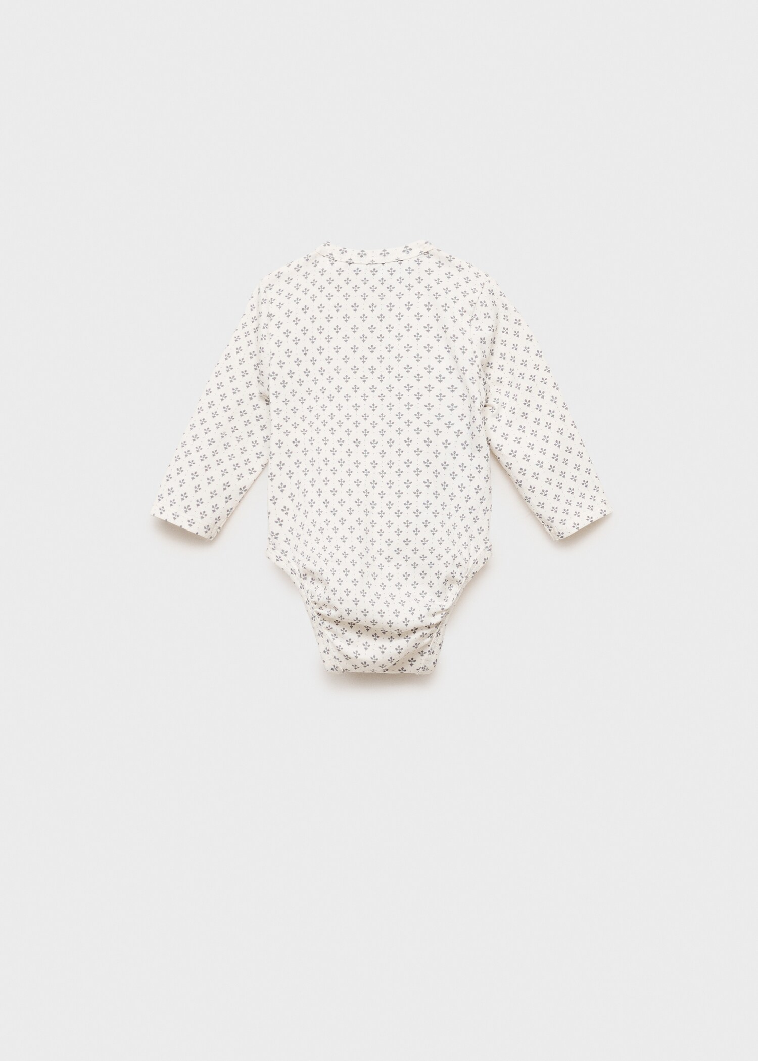 Gemusterter Baumwoll-Body - Rückseite des Artikels