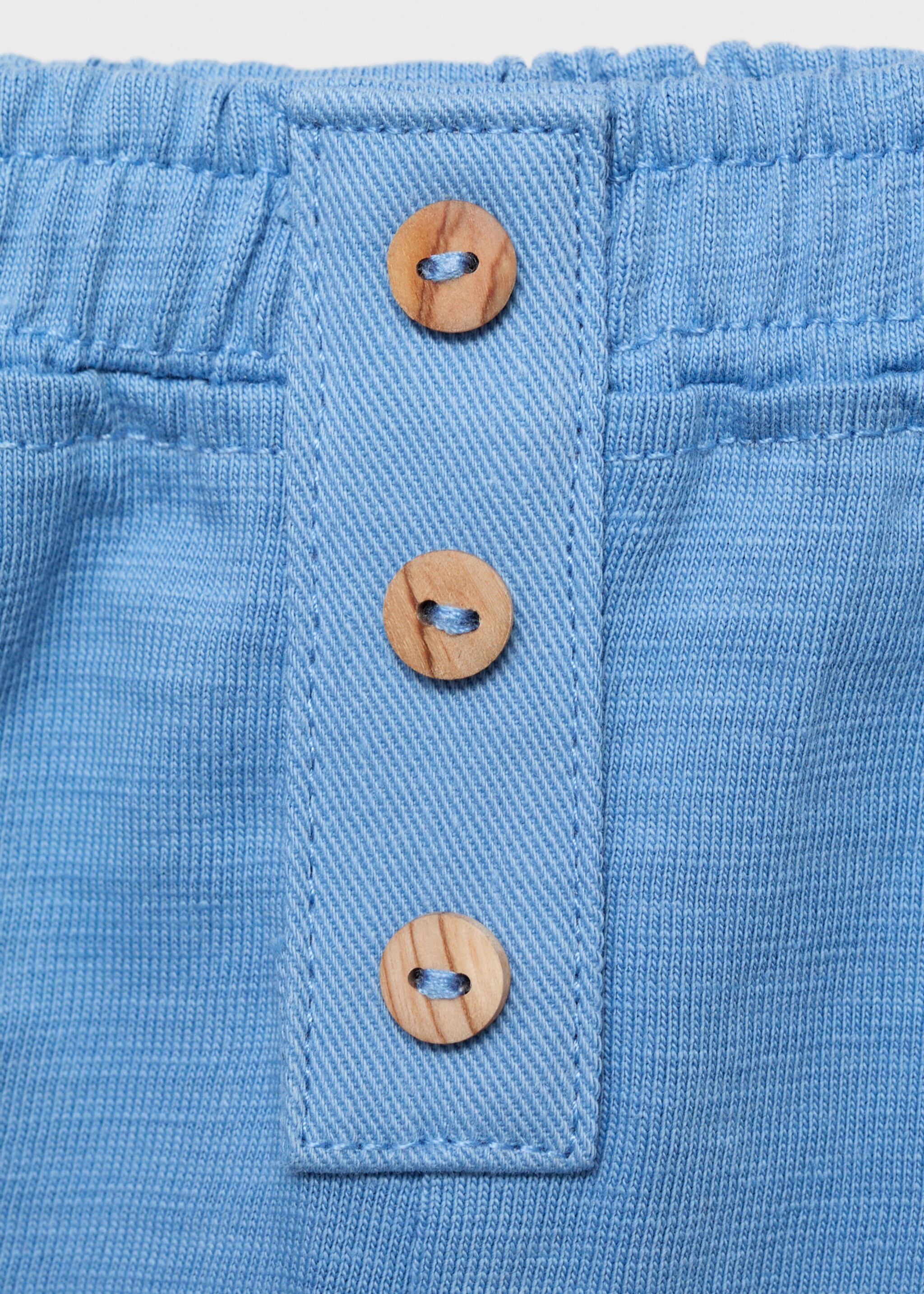 Cotton shorts - Details of the article 8, Blue. Ref: 87095972-00.