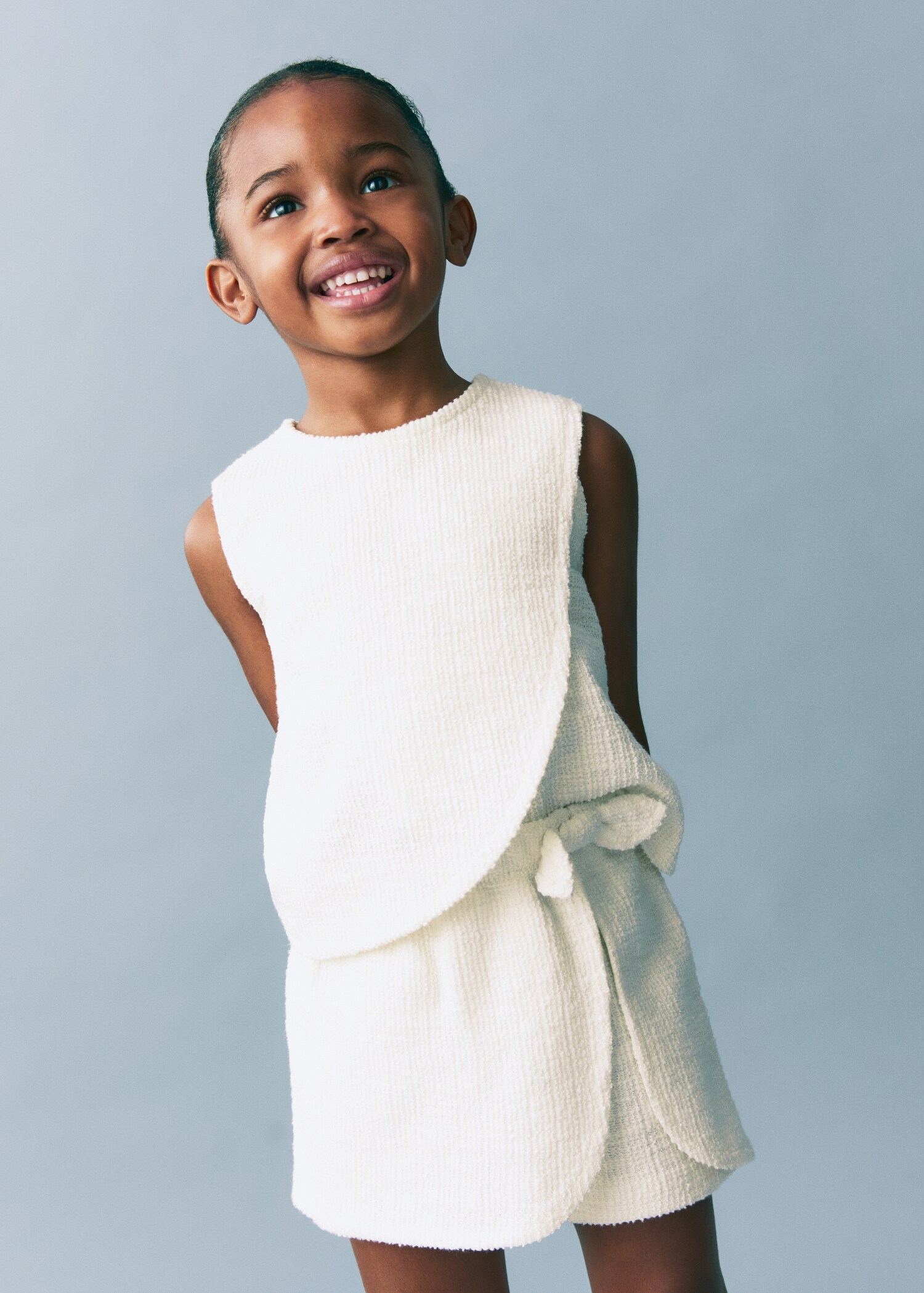 Skort with bow - Medium plane