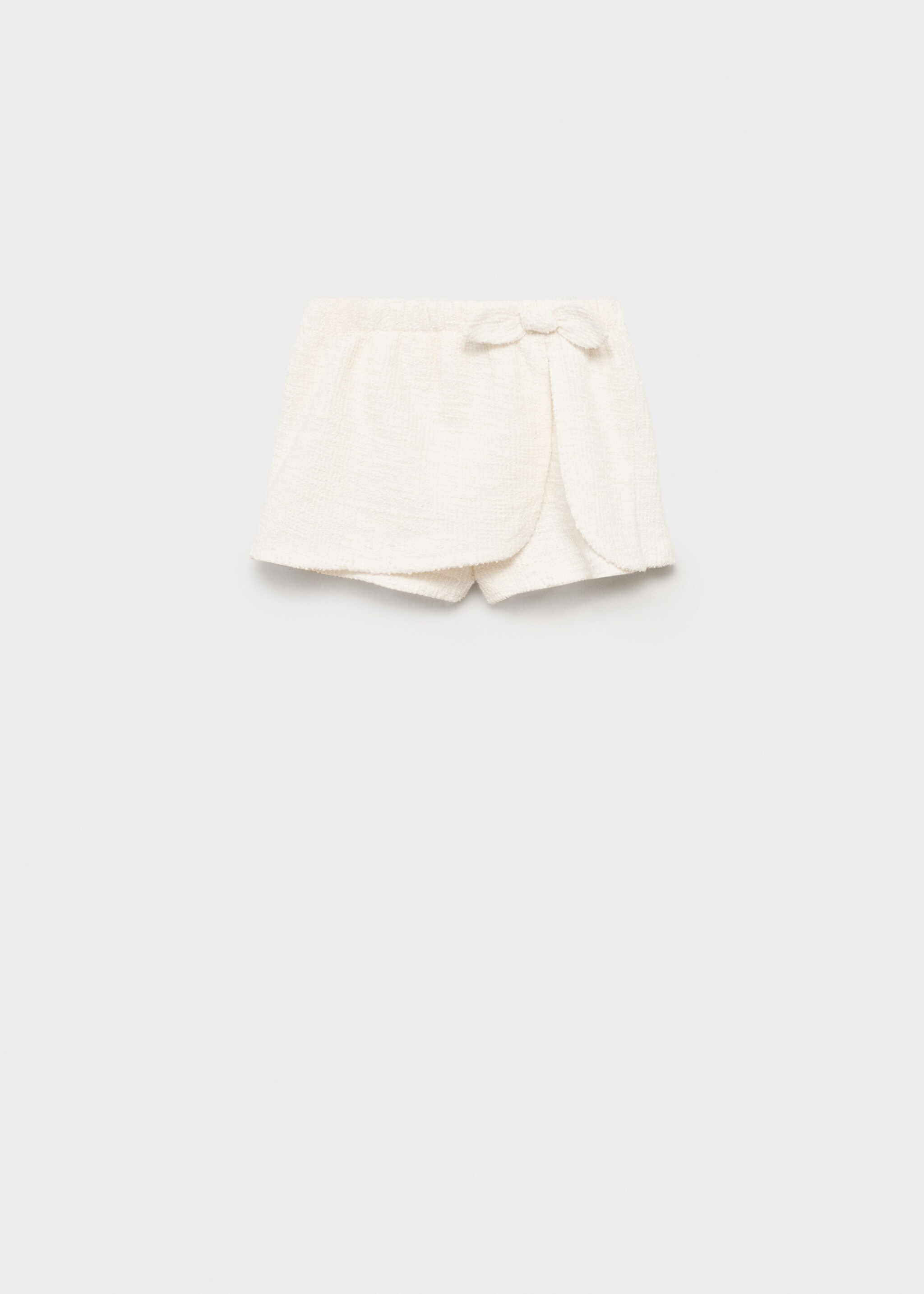 Skort with bow - Article without model, Off White. Ref: 87095975-00.