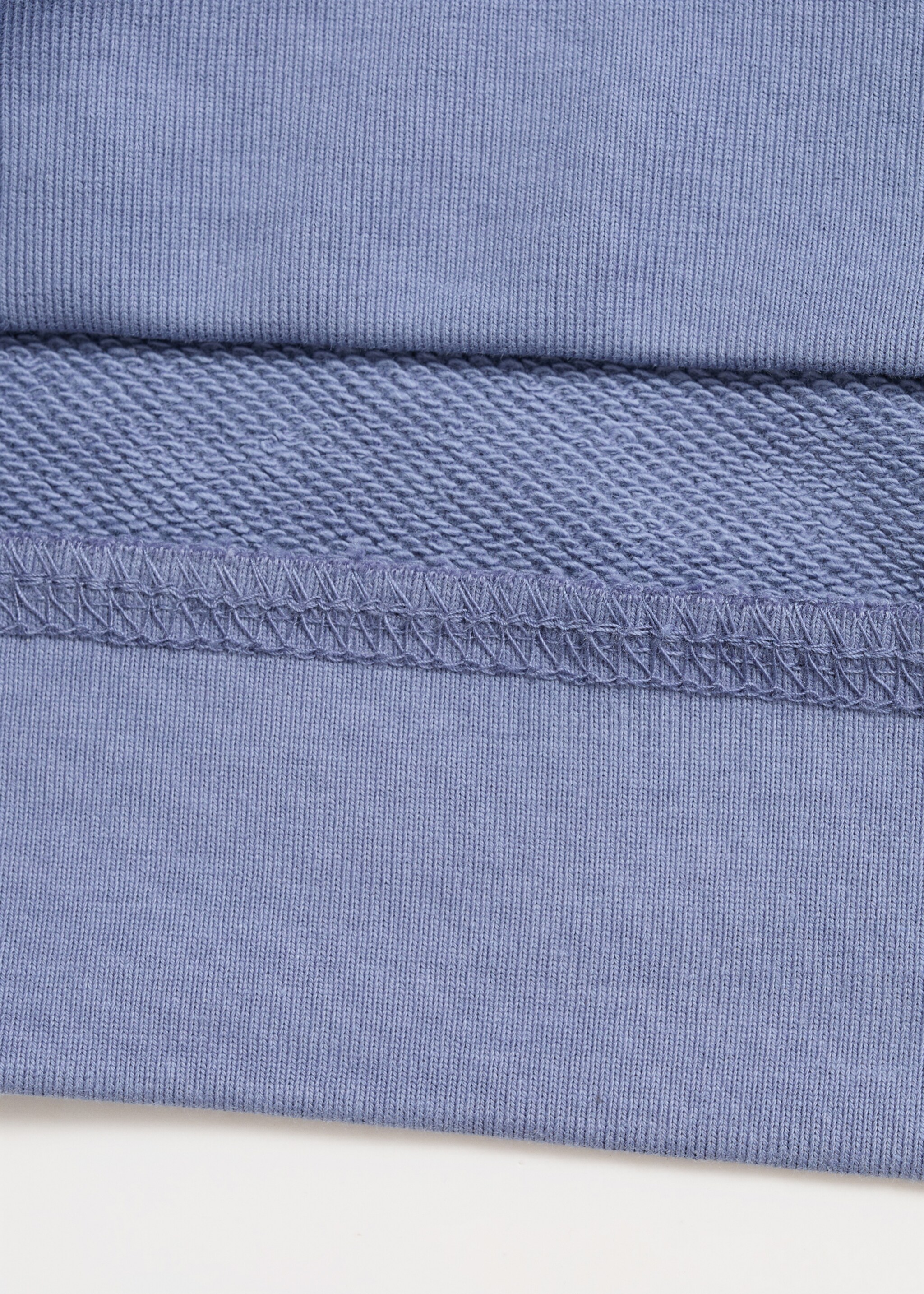 Sweatshirt with open hood - Details of the article 0, Blue. Ref: 87095977-00.