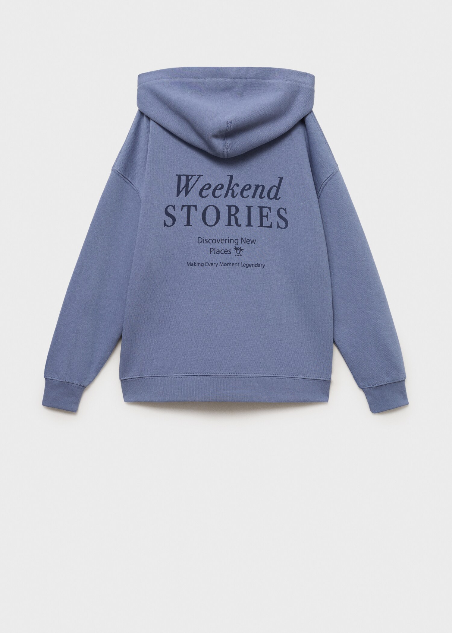 Sweatshirt with open hood - Reverse of the article