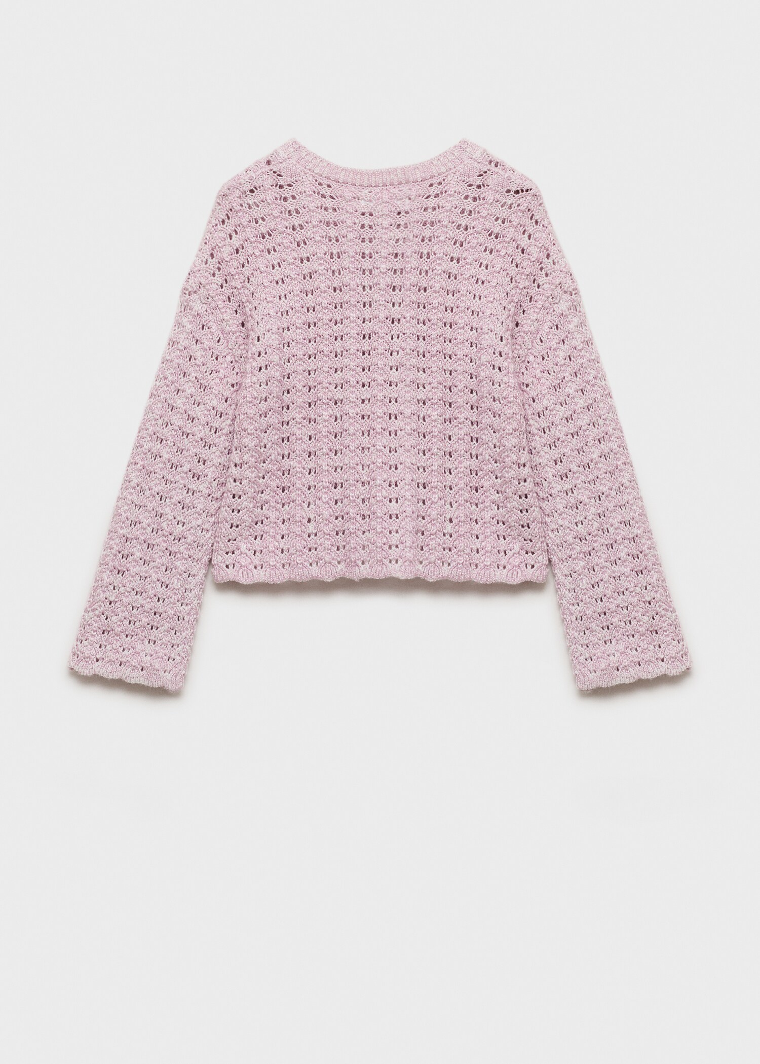 Openwork knit sweater - Reverse of the article