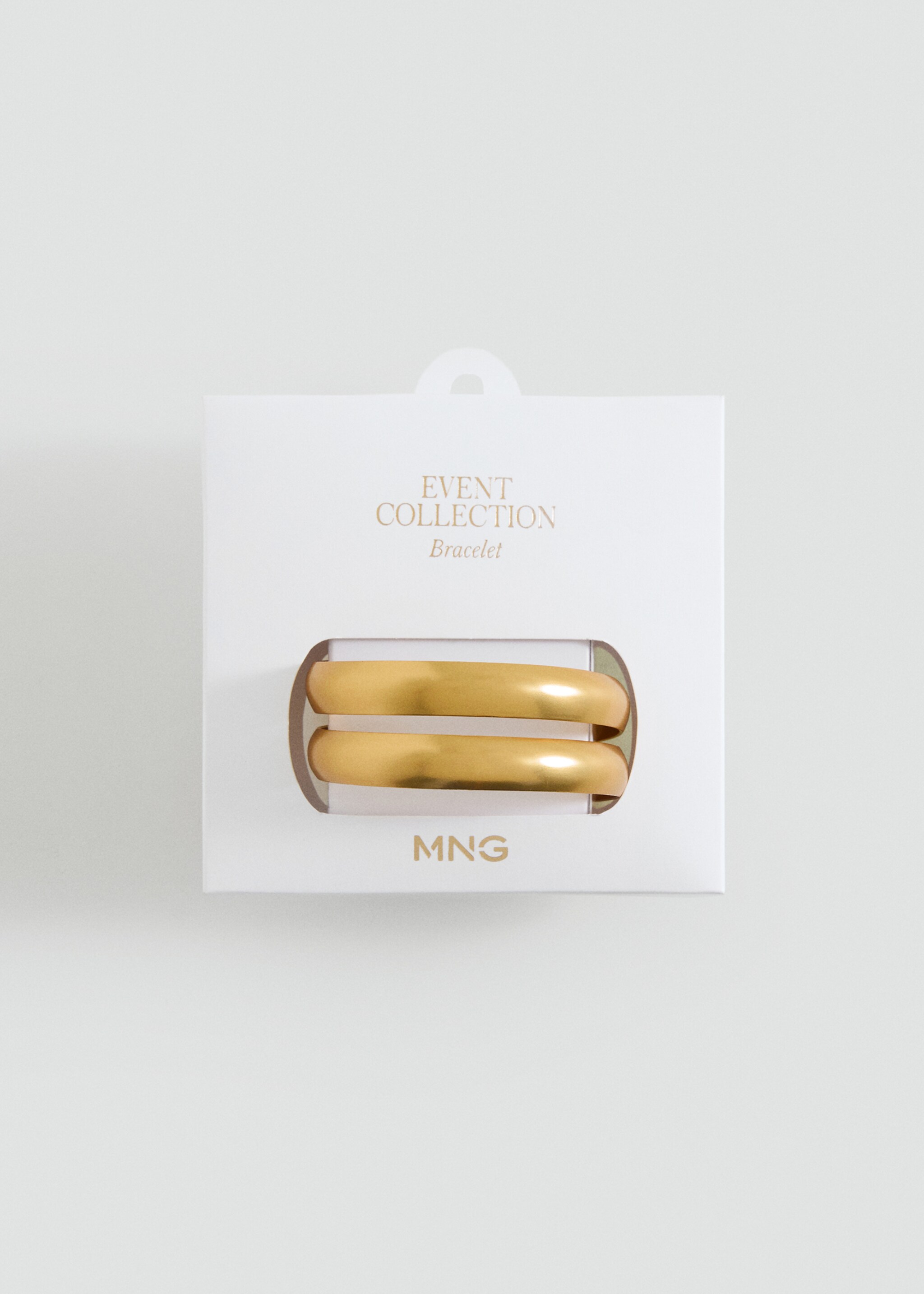 Spiral rigid bracelet - Details of the article 2, Gold. Ref: 87095984-00.