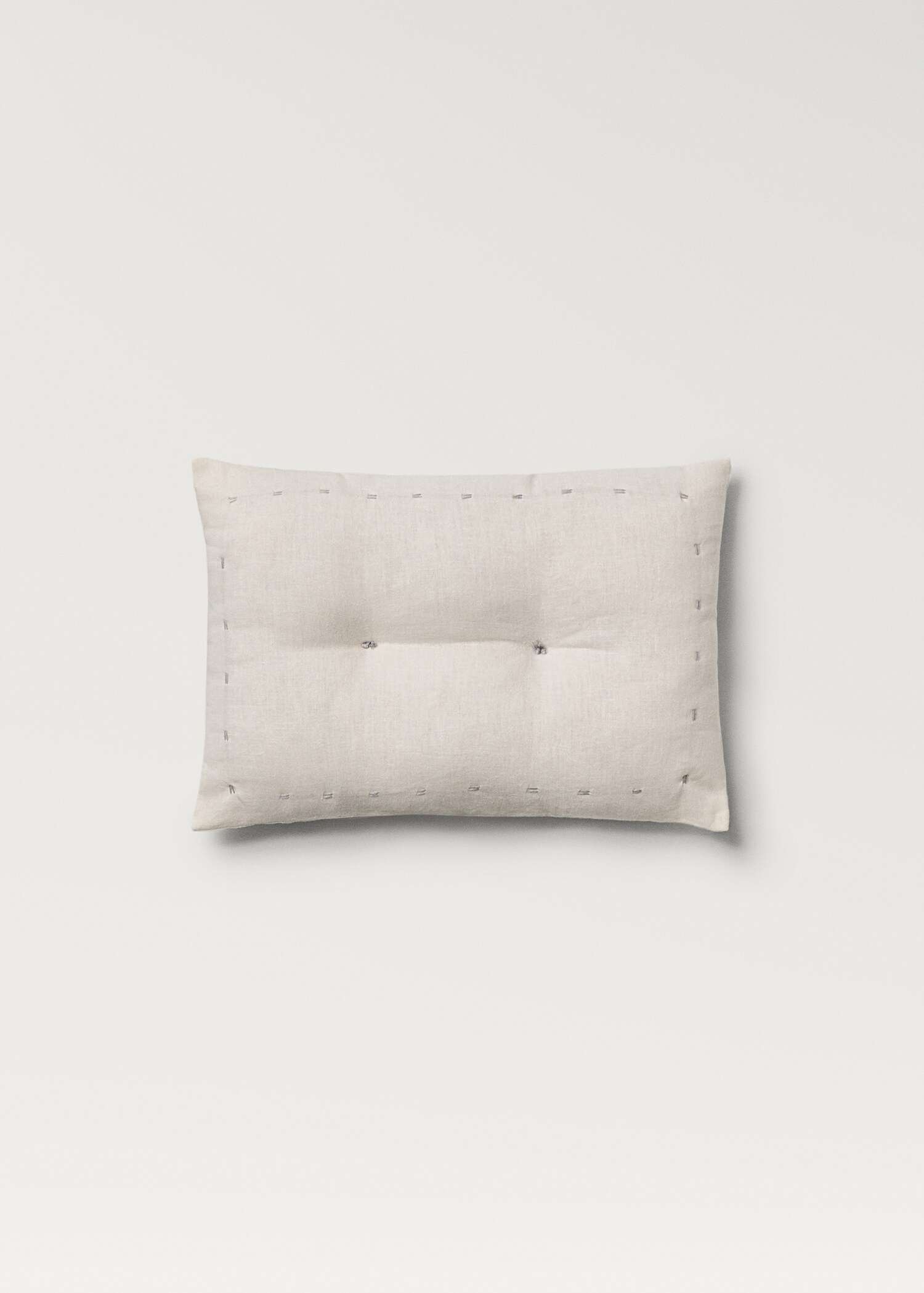 Linen cotton children’s cushion with stitching detail 30x20 cm - Article without model